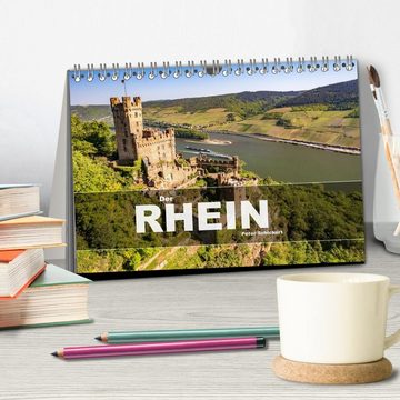 CALVENDO Wandkalender Der Rhein (Tischkalender 2025 DIN A5 quer), CALVENDO Monatskalender