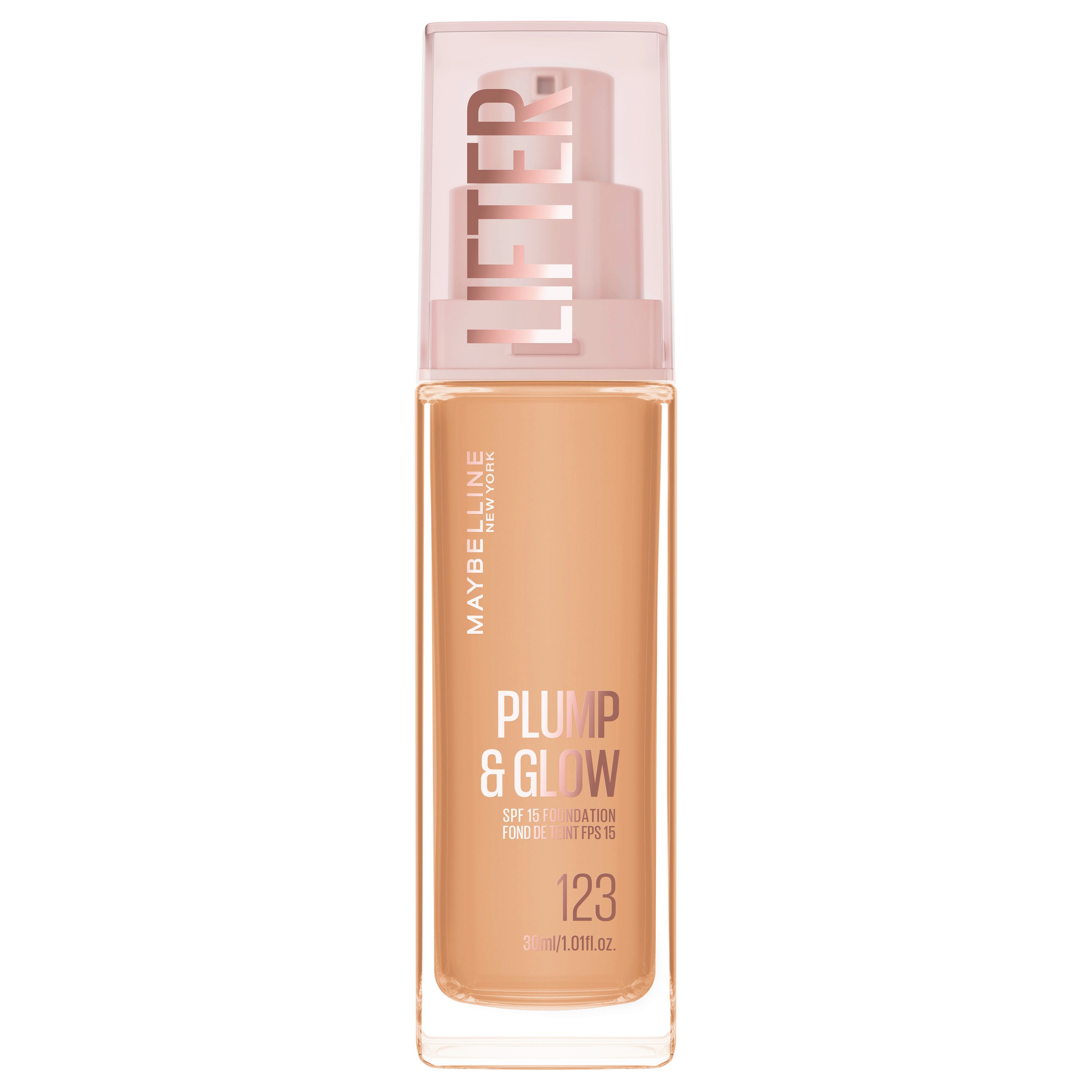 MAYBELLINE NEW YORK Foundation LIFTER PLUMP AND GLOW FOUNDATION, verleiht sofort einen strahlenden Glow