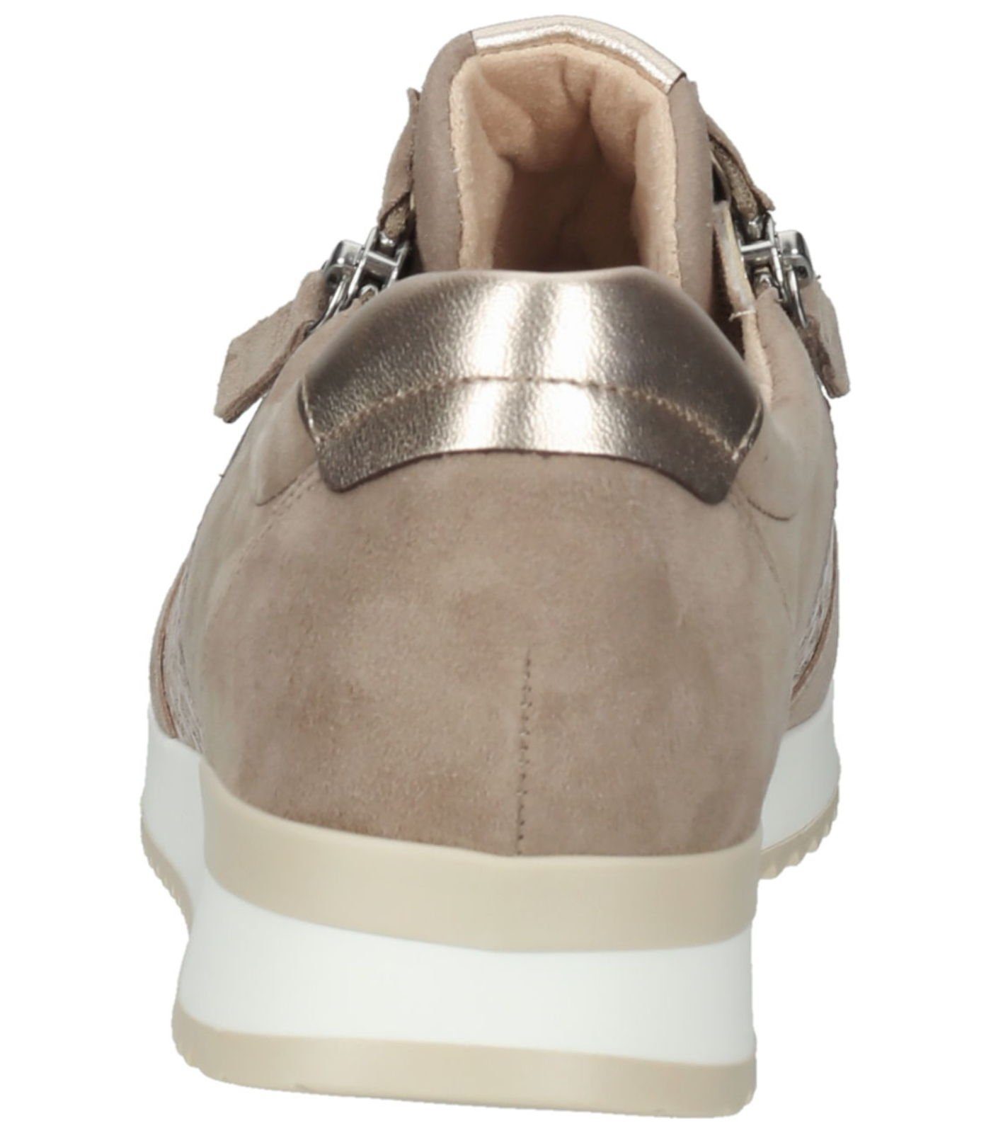 Gabor Sneaker Veloursleder/Textil Sneaker Braun Beige