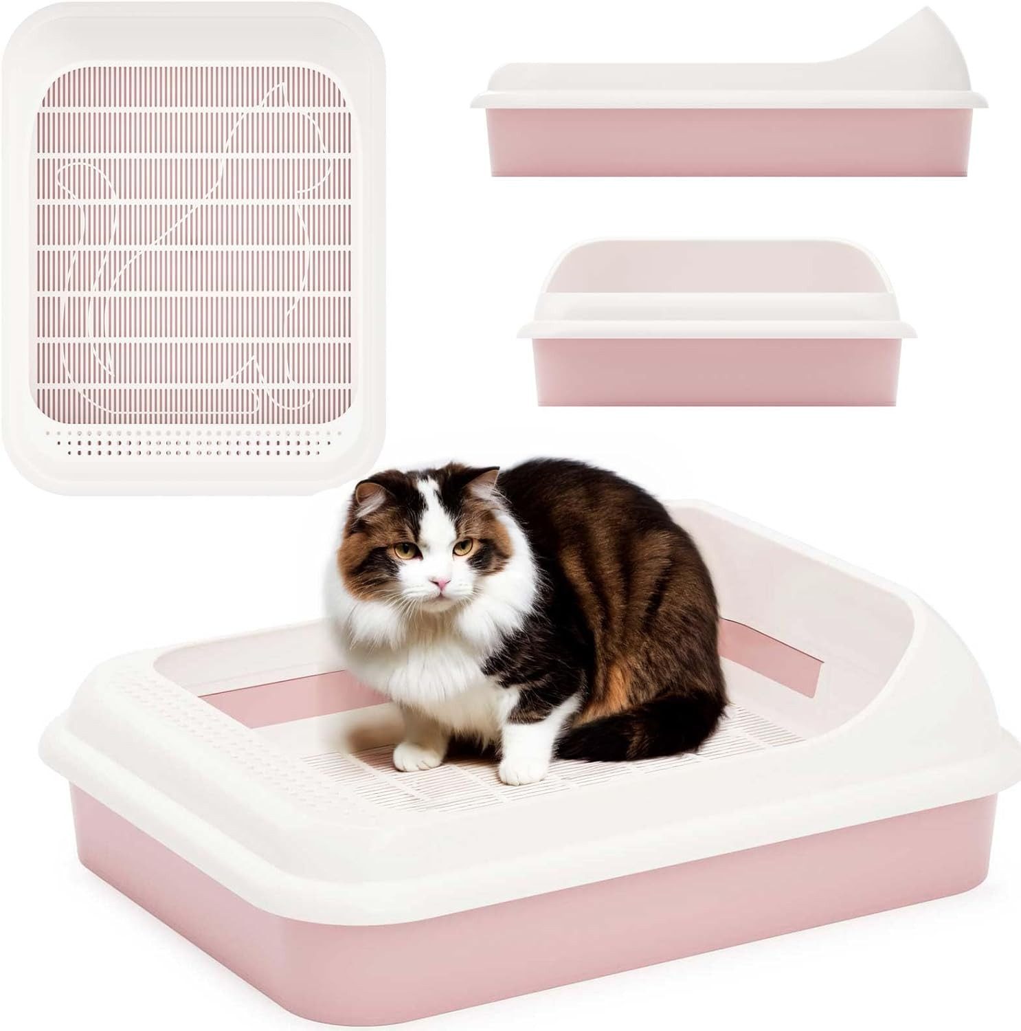 Katzentoilette Katzentoilette Abnehmbarer Hochrand Reinigungssieb
