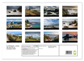 CALVENDO Wandkalender La Bretagne - prises de vue sur un paysage côtier (Calendrier supérieur 2023 DIN A2 horizontal)
