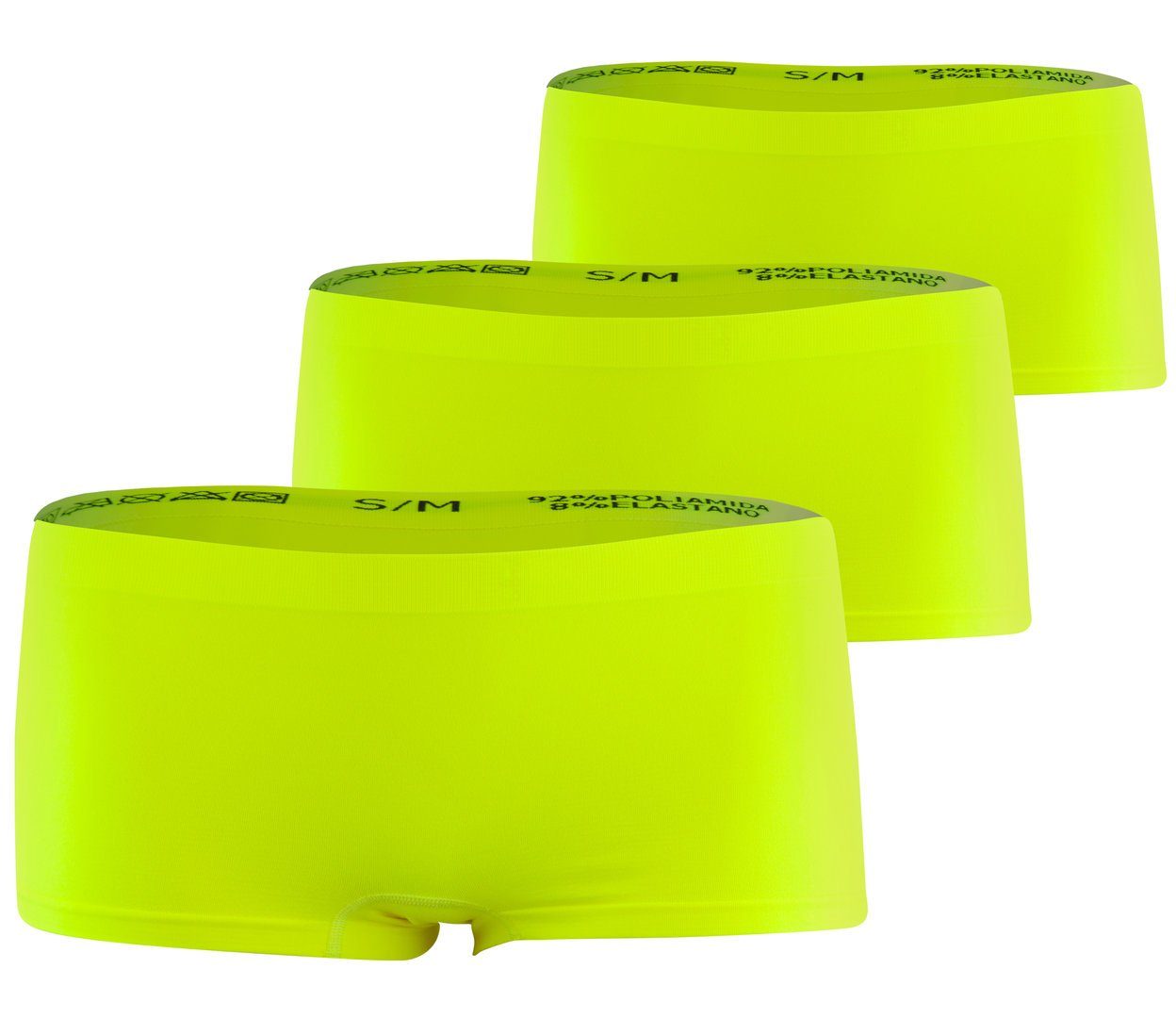 Yenita® Slip (3-St) Microfaserqualität neon gelb angenehmer in
