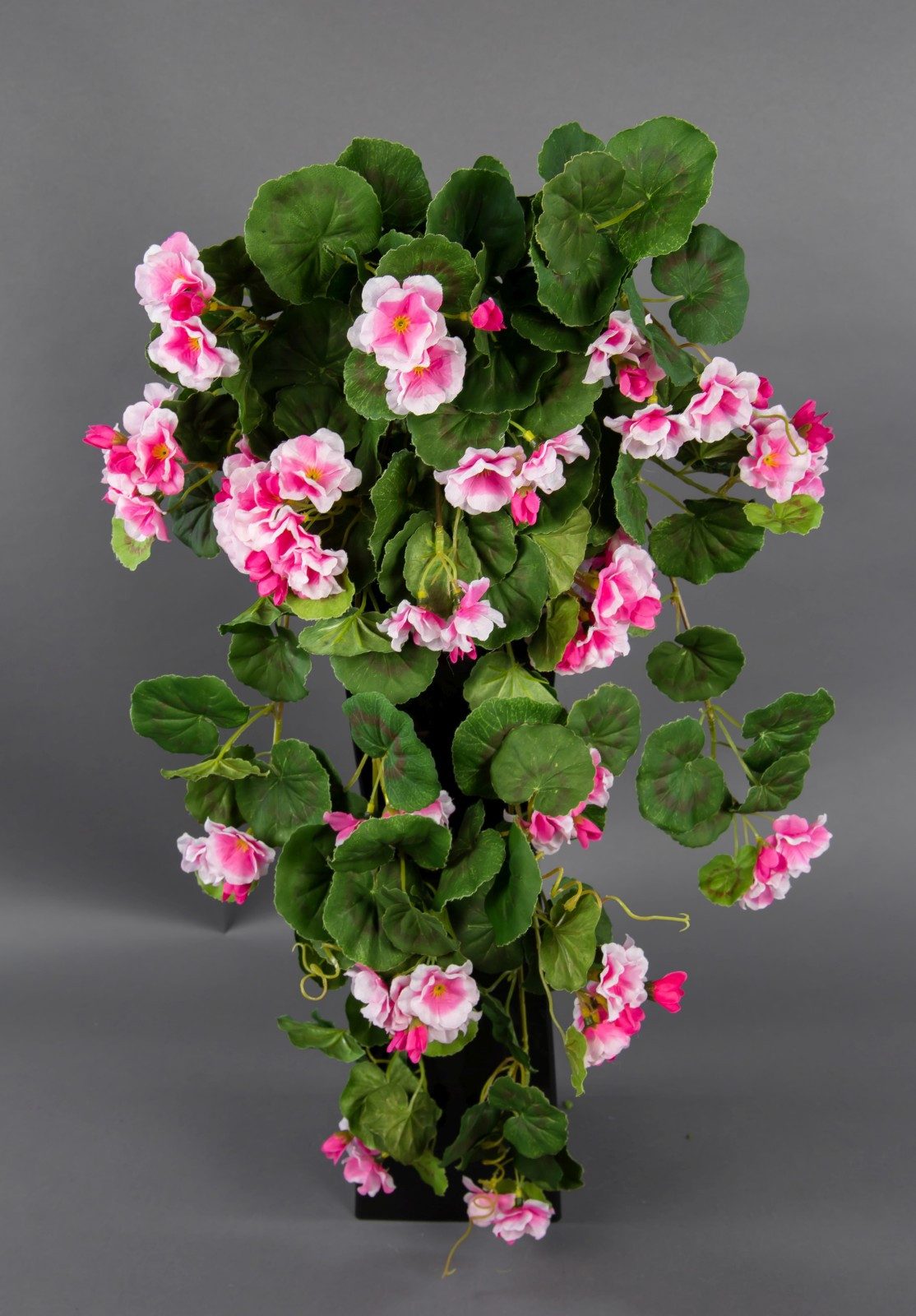 Kunstblume Geranienhänger 70cm ZF Kunstpflanzen Hängegeranie künstliche Geranie, Seidenblumen Roß, Höhe 70 cm, Rosa