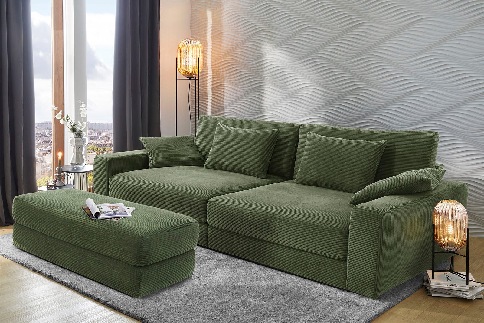 Jockenhöfer Gruppe Hocker Allround, B: 122 cm, vielseitig nutzbar, viele Farben und Qualitäten wählbar