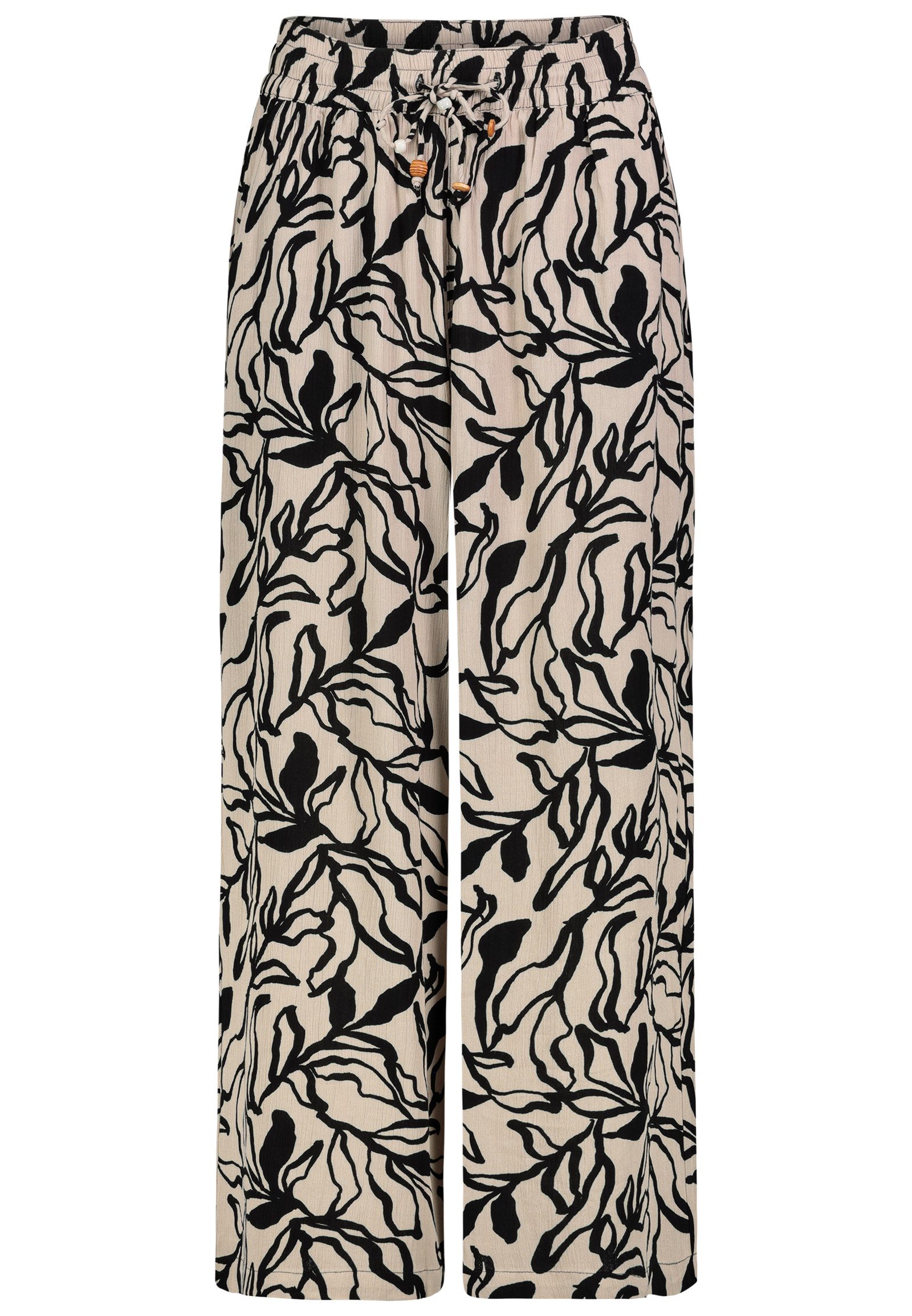 Eight2Nine Stoffhose Leichtgängiger Kordelzug, lässiger Schnitt, Allover-Pr günstig online kaufen