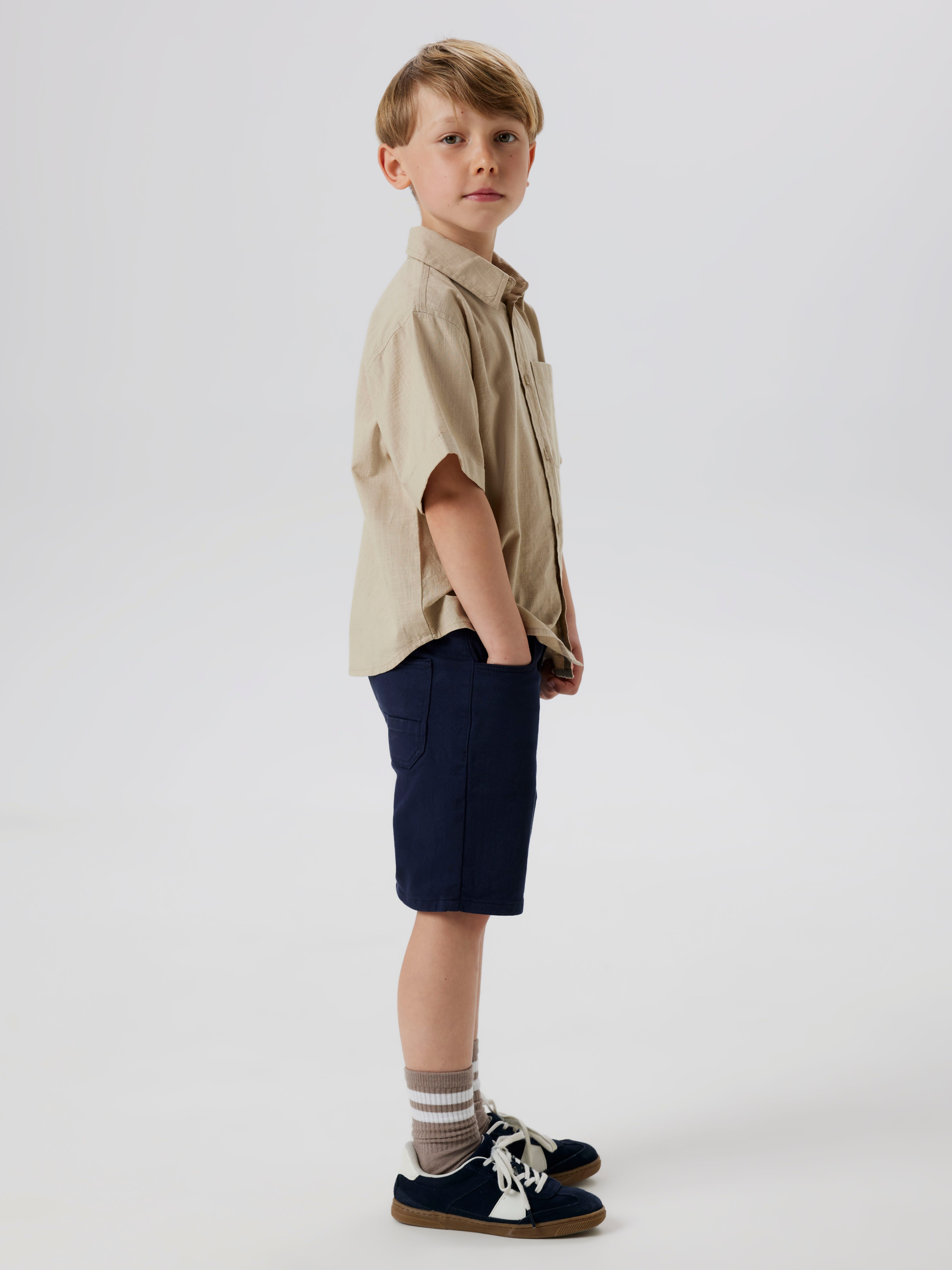 Name It Shorts NKMRYAN STRAIGHT TWI SHORTS 1081-BK NOOS Baumwollmischung, Twill