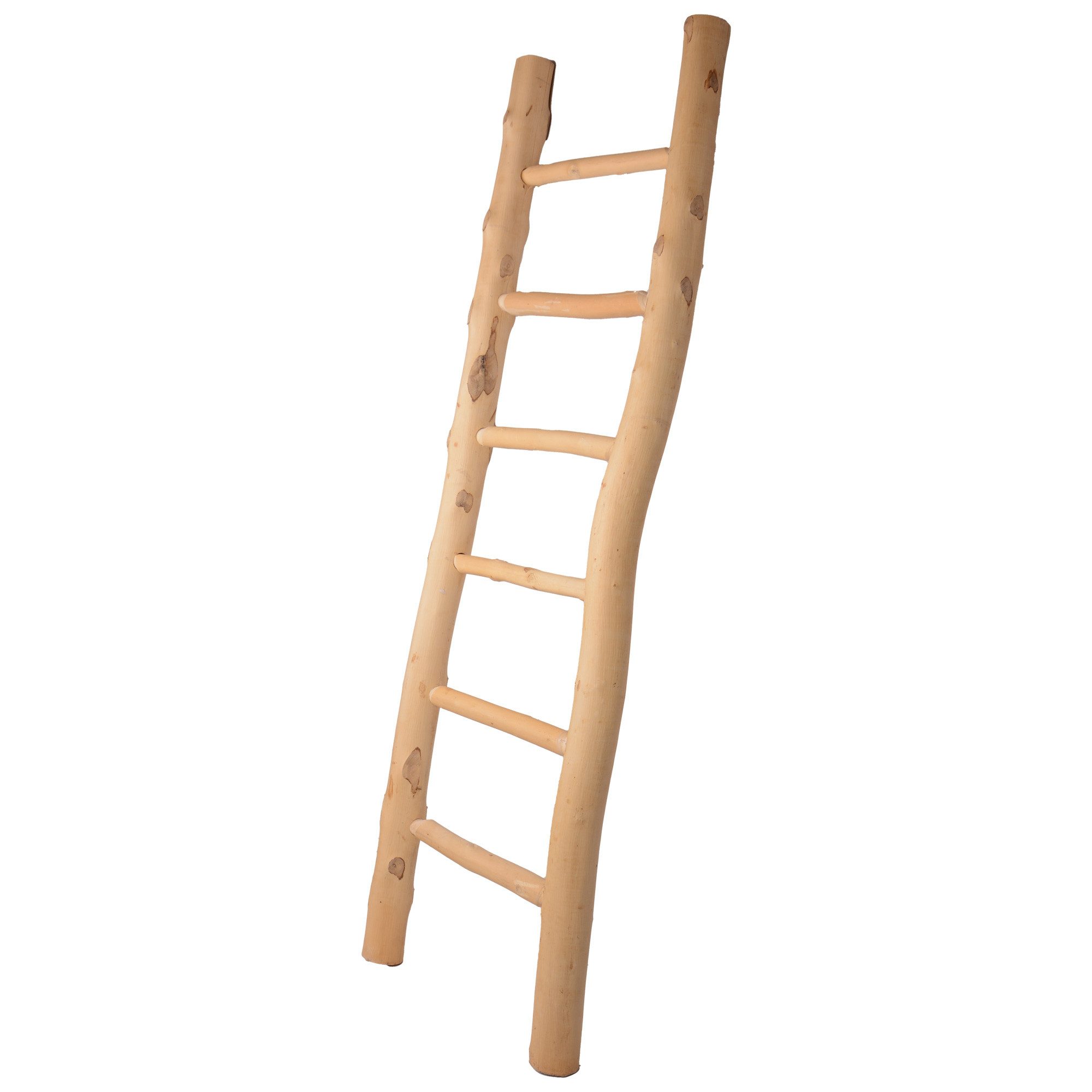 UNUS HOME Regalleiter Deko-Holzleiter (150cm, naturfarben), pflanzenhalter, handtuchleiter, holzleiter, kleiderleiter