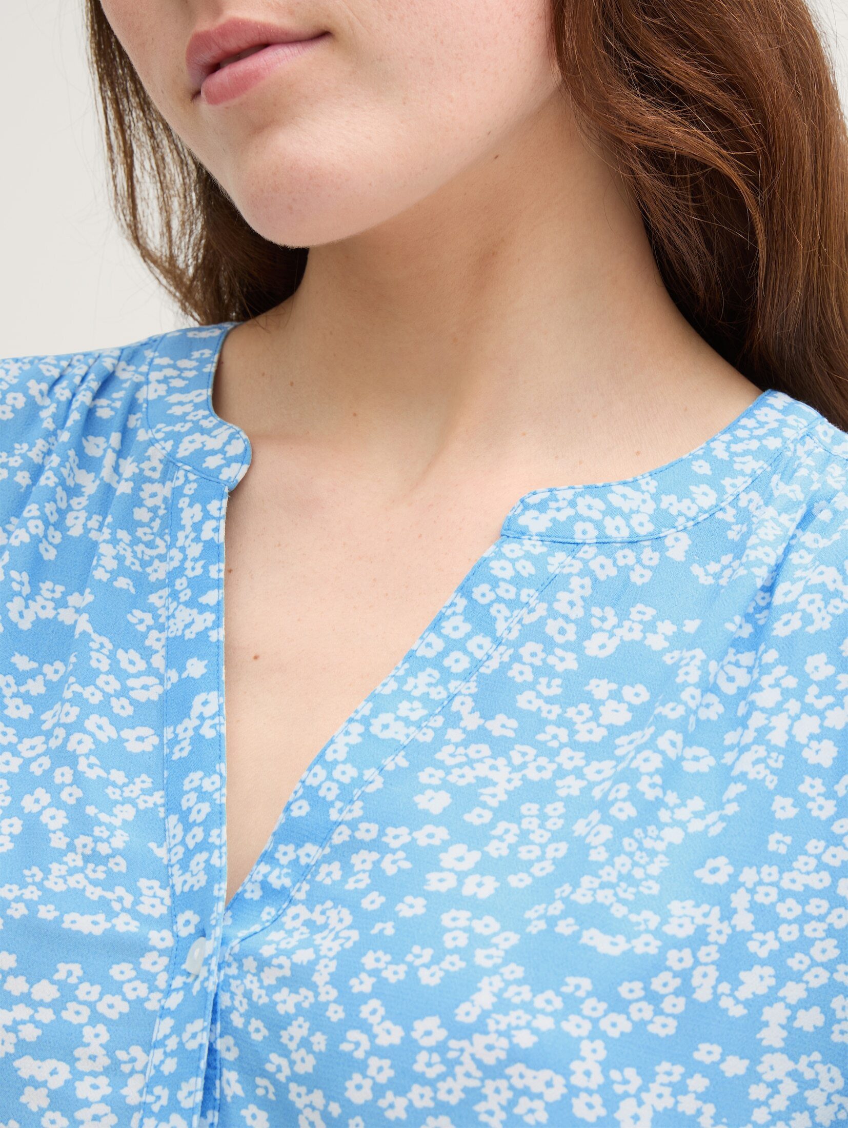 TOM TAILOR Denim Langarmbluse Blusen & Shirts Loose Fit Bluse aus Viskose