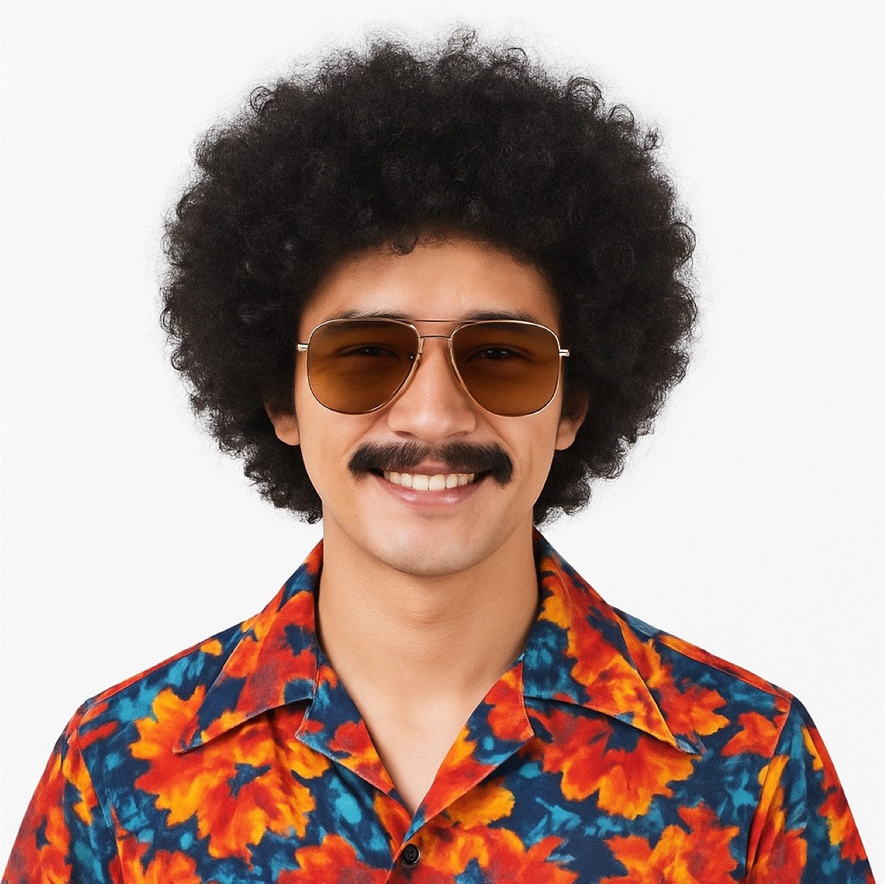 TK Gruppe Kostüm Afro Perücke – Voluminöse Lockenperücke für Fasching, Karneval