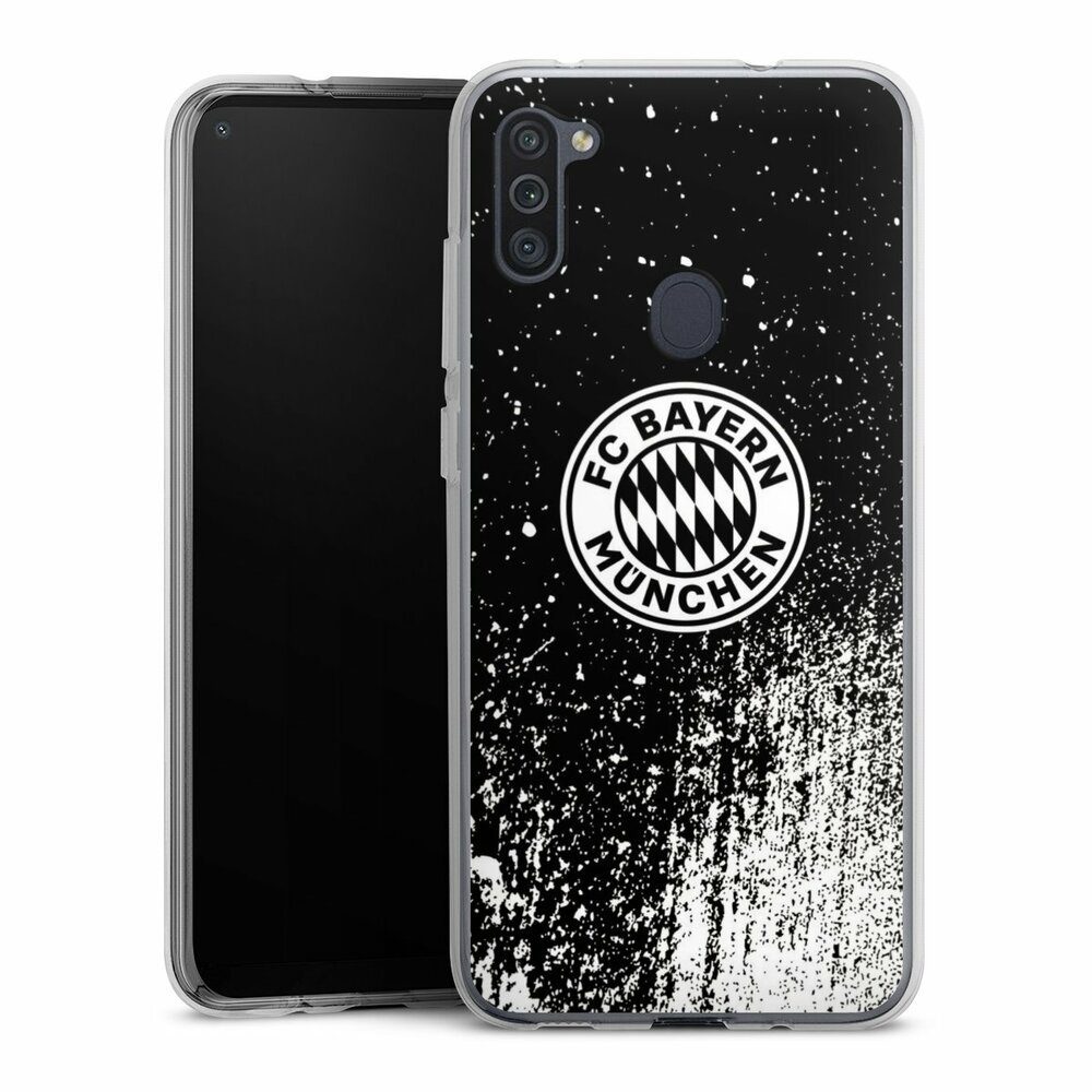 Handyhülle FC Bayern München Offizielles Lizenzprodukt FCB Splatter Schwarz - FCB