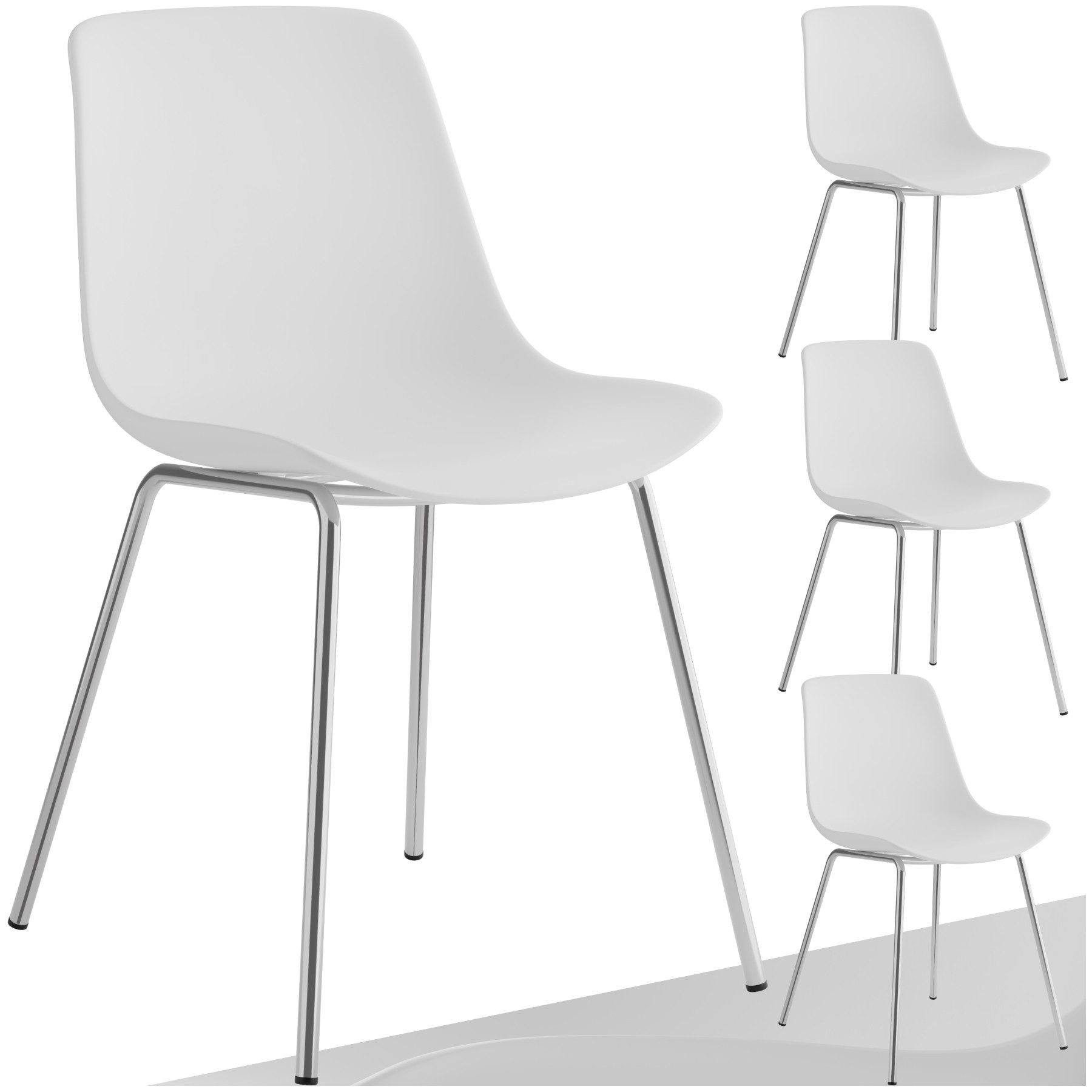tectake Esszimmerstuhl Kunststoffstuhl (Set, 4 St), günstig online kaufen