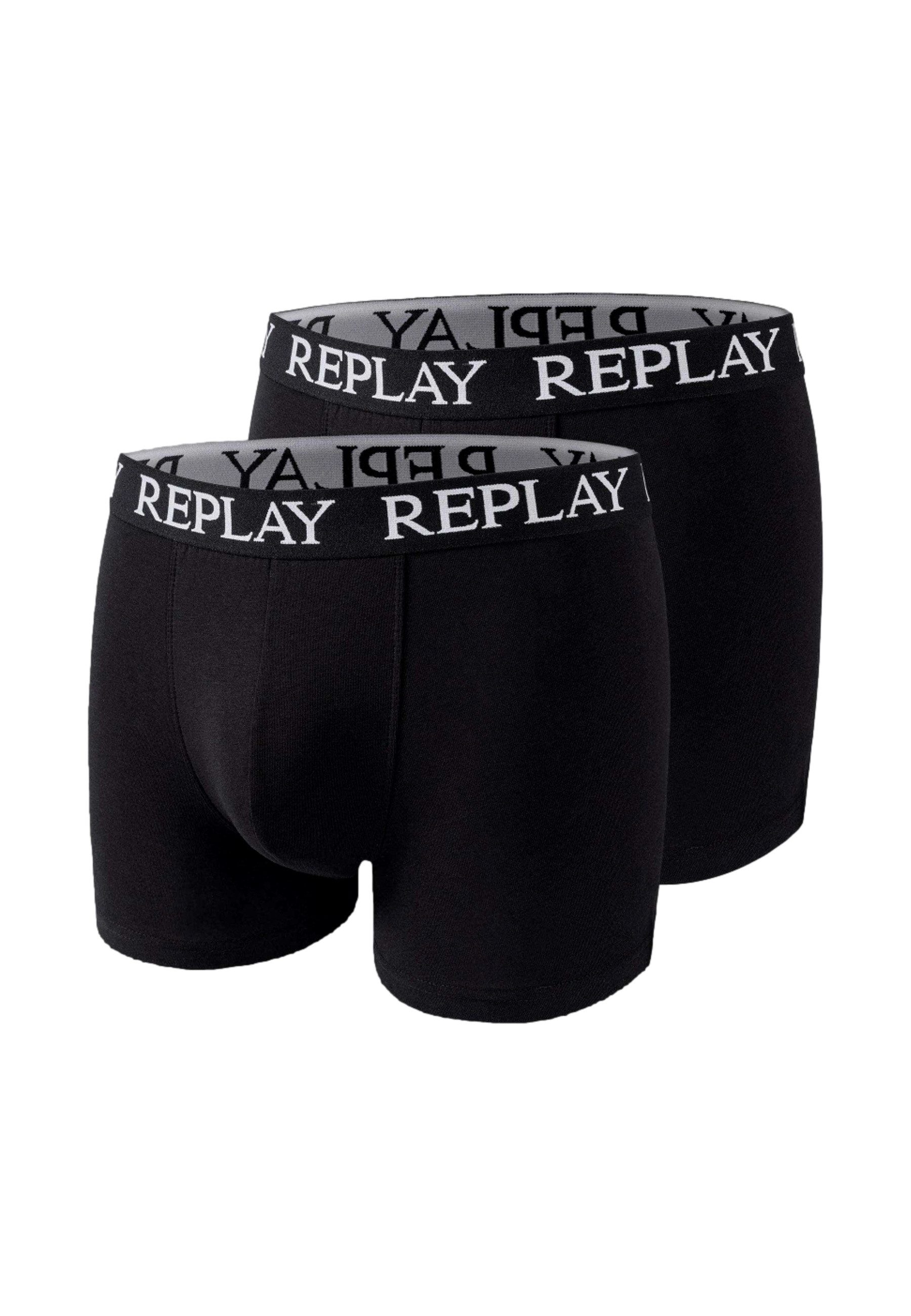 Replay Boxershorts Unterhose Trunks 2er Pack (2-St)