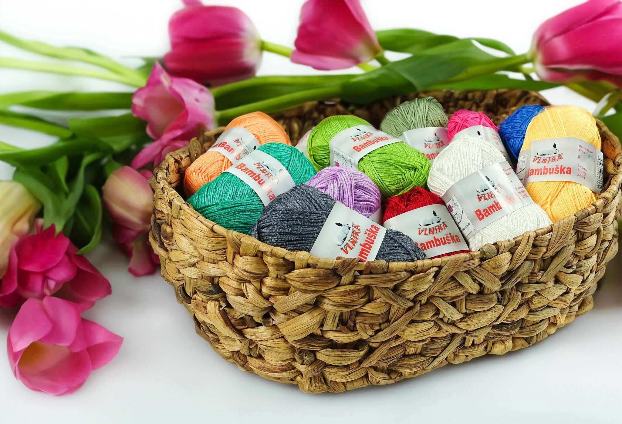 VLNIKA 10 x 50g Häkelgarn Bambuska Sommergarn Strickgarn Baumwolle Viskose Häkelwolle, 205 m (Sparpaket, 10 x 50g Knäuel), 48 dunkelgrau