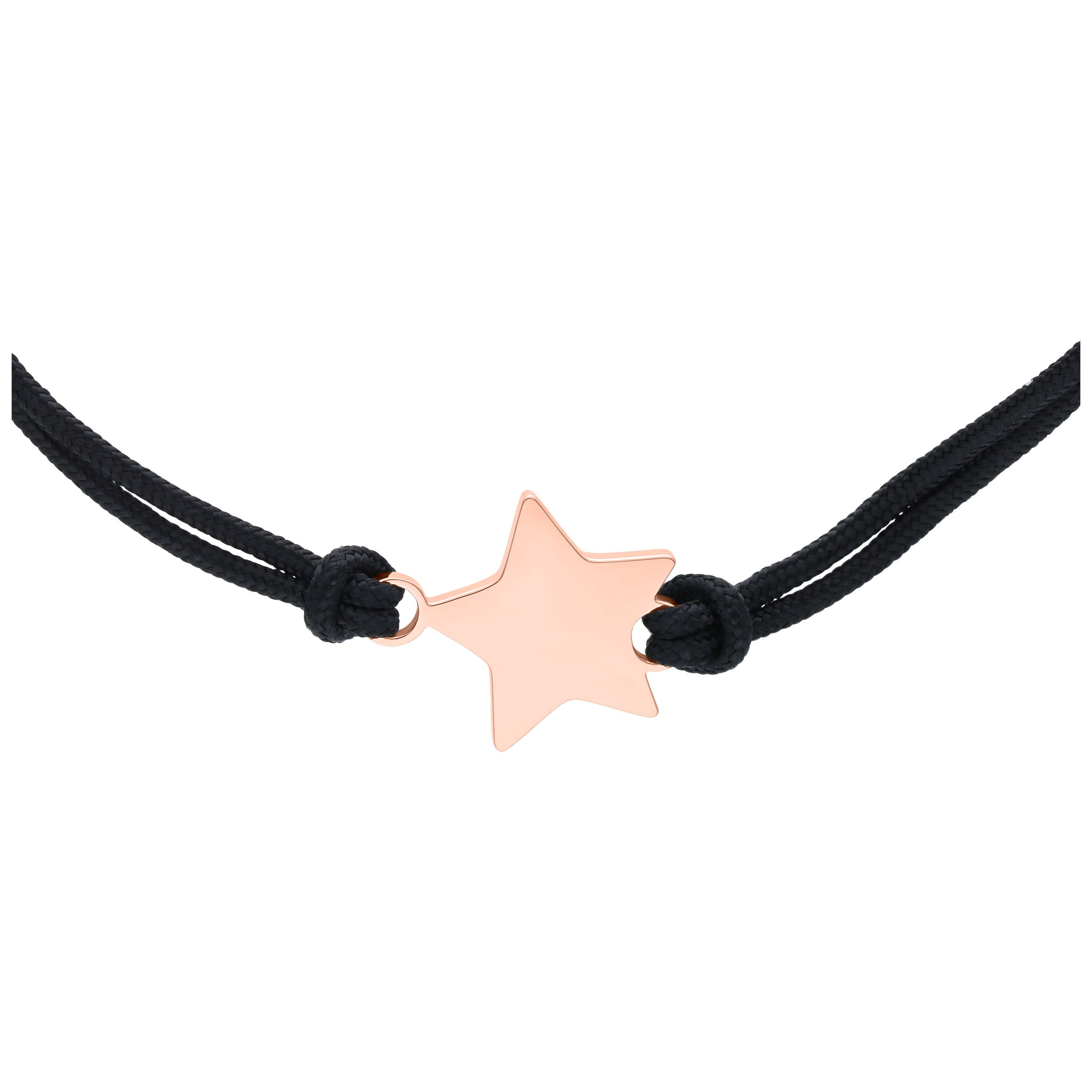 Wildcat Armband Toggle Star Nylon Armband - Roségold, Nylon, Chirurgenstahl 316L - wasserfest, langlebig, hautverträglich