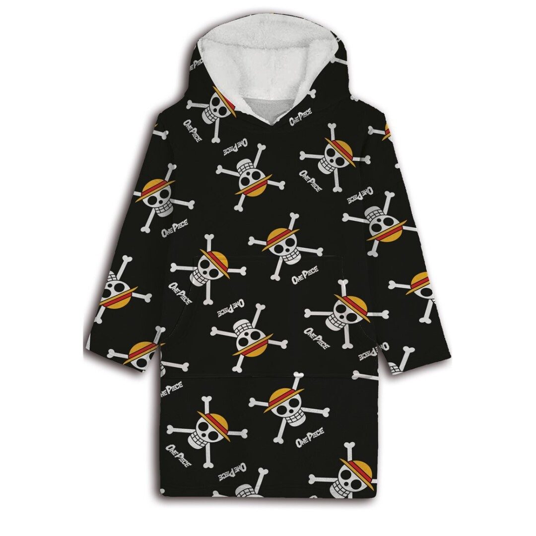 One Piece Anime Fleeceponcho One Piece Ruffy Herren Kuschelponcho Kuschelde günstig online kaufen