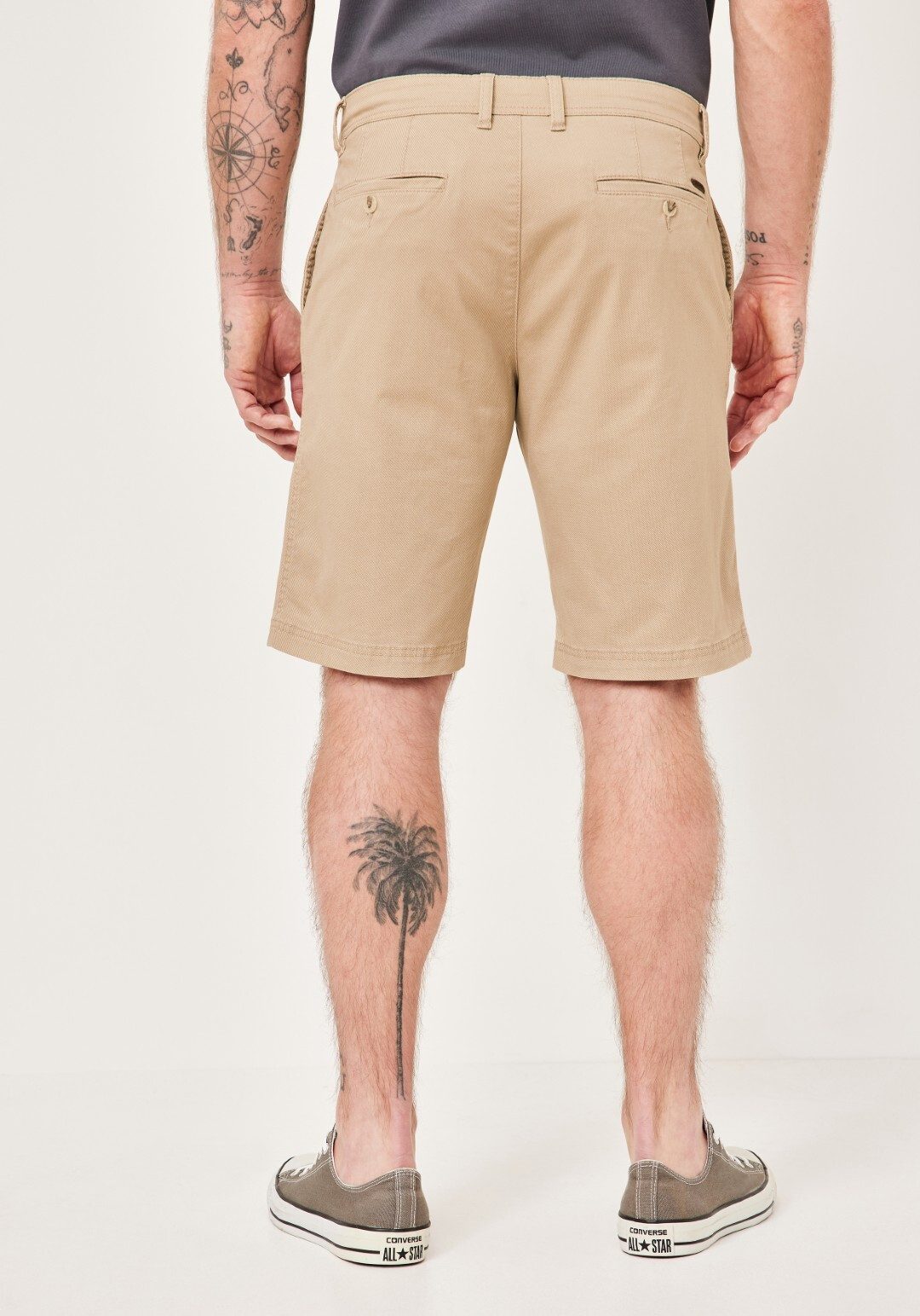Redpoint Chinoshorts Surrey Chino Stretch-Bermudas mit Printmuster