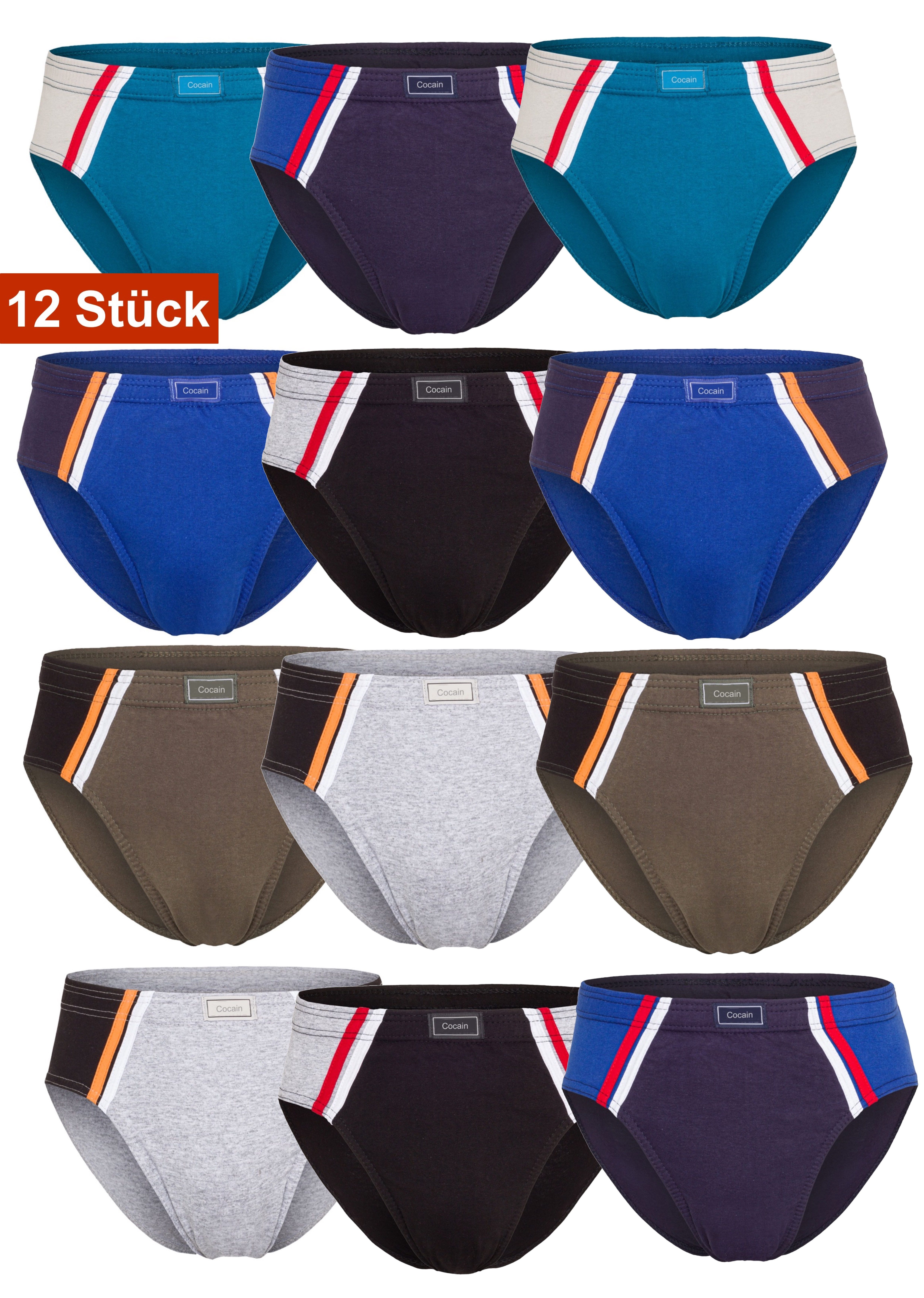 Cocain underwear Slip Herren Sportslip Unterhose Schlüpfer Slip bunt Baumwo günstig online kaufen