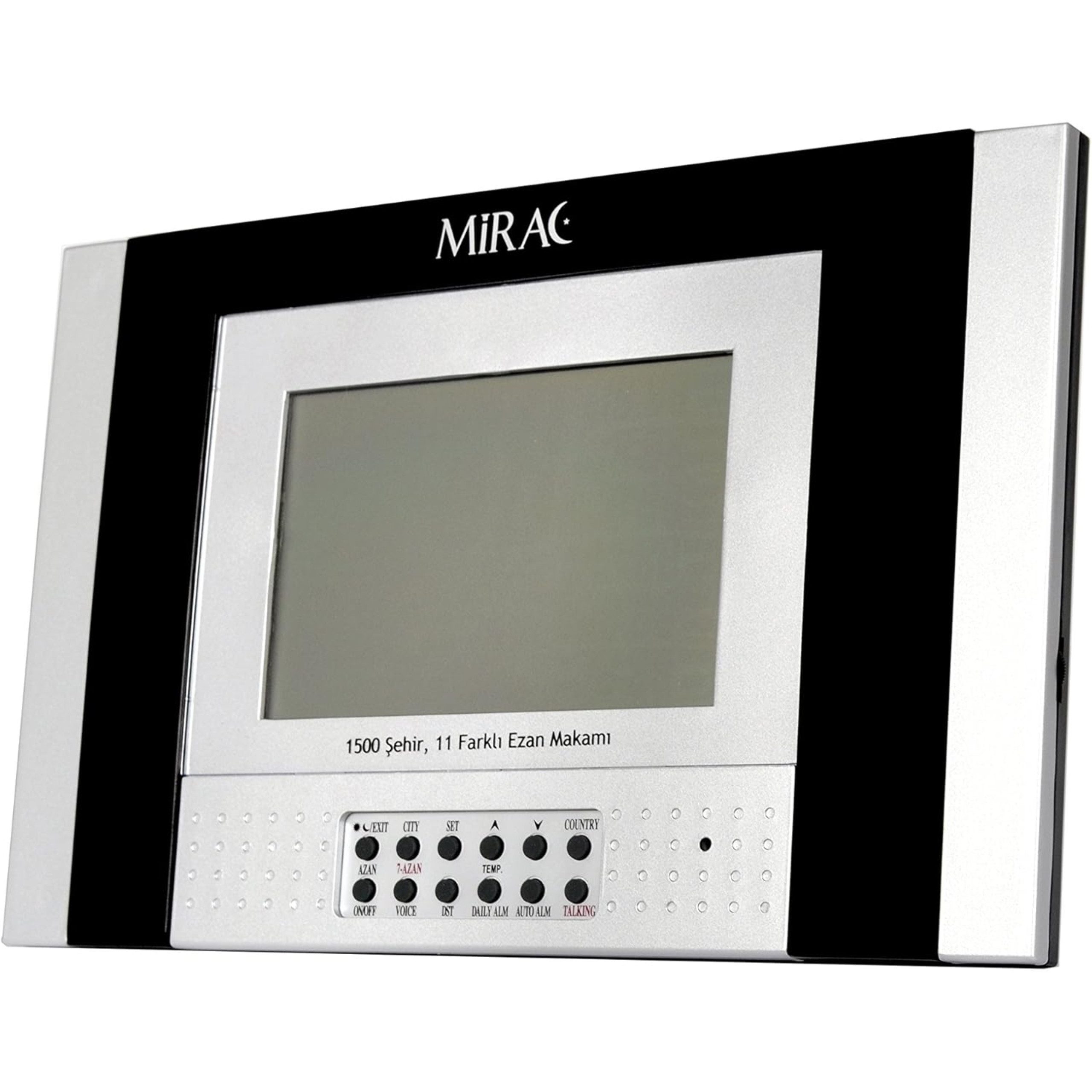 Bioxcin Wanduhr Mirac Ezan Azan Automatische Wanduhr mit Gebetszeiten & Qiblarichtung