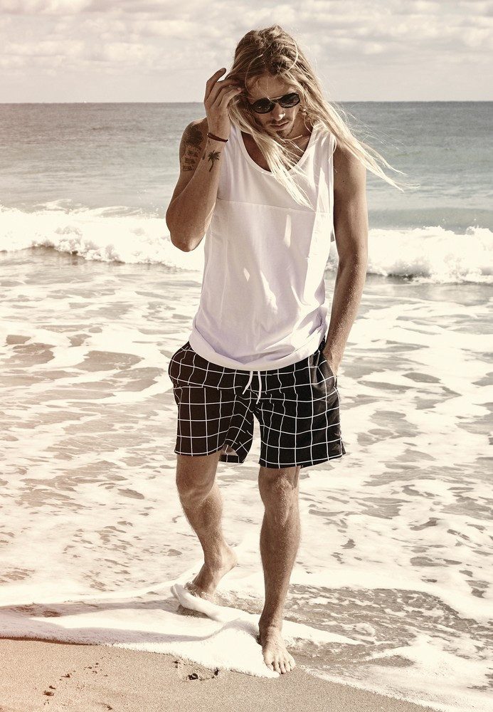 URBAN CLASSICS Badeshorts Check Swim Shorts günstig online kaufen