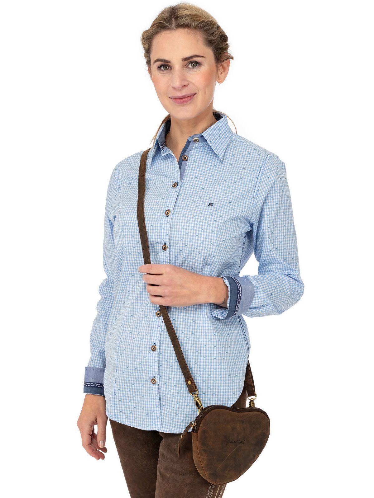 Gipfelstürmer Trachtenbluse 450001-3516-41 (1-tlg) günstig online kaufen