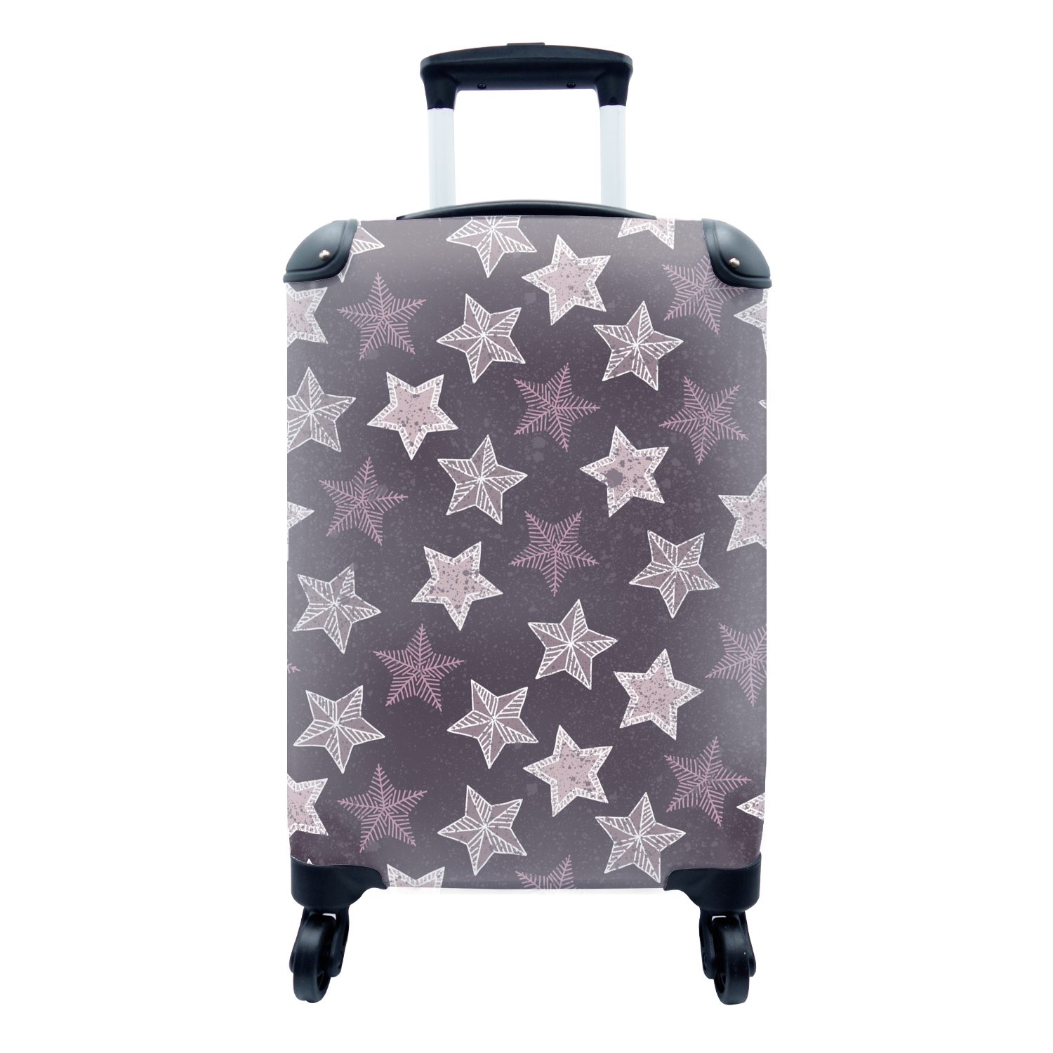 - Weihnachten Reisetasche Muster MuchoWow Handgepäckkoffer mit 4 für rollen, Rollen, Trolley, Reisekoffer Sterne, Ferien, Handgepäck -