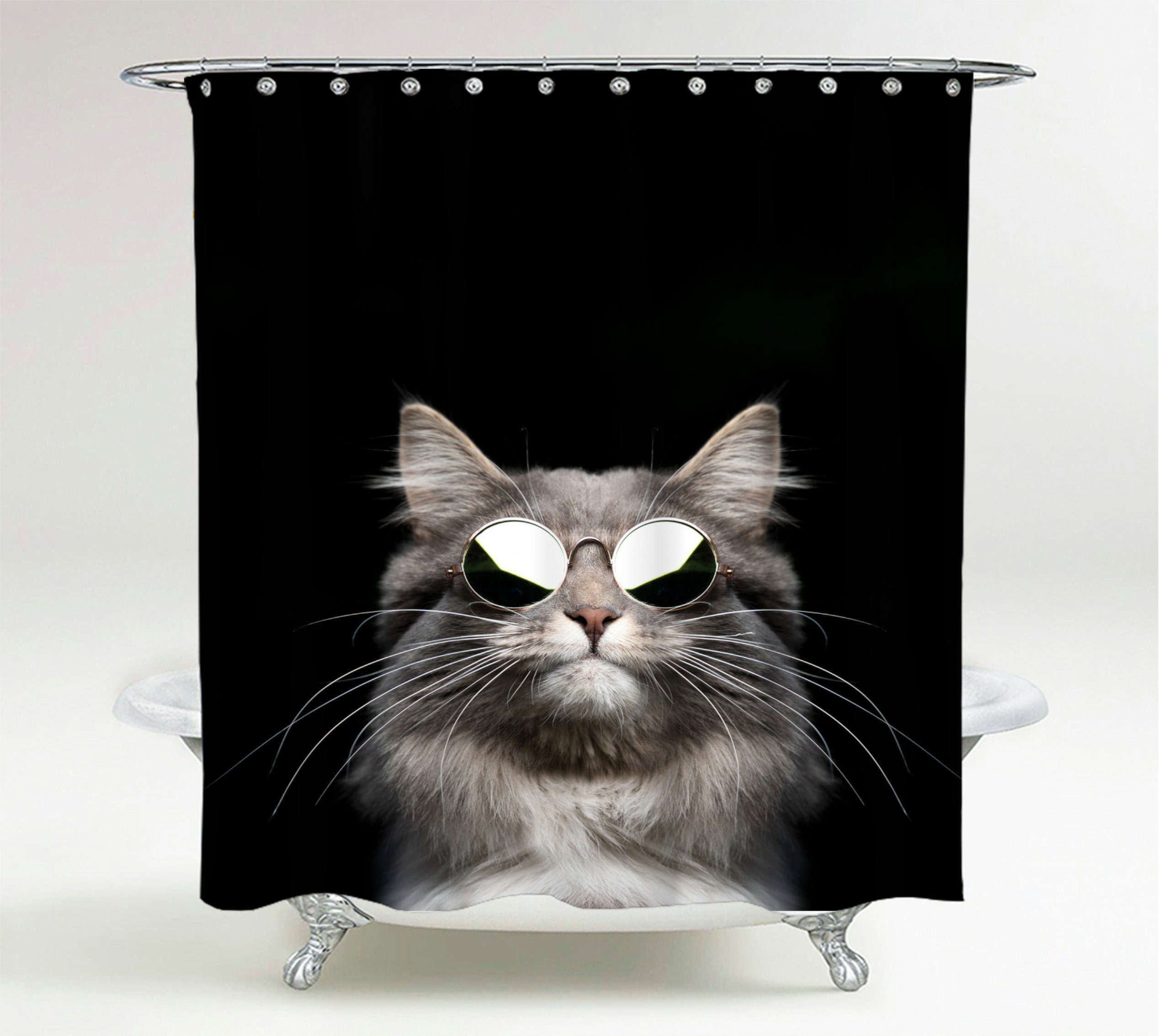 Sanilo Duschvorhang Cool Cat 180 x 200 cm, 100% wasserdicht, Anti-Schimmel- günstig online kaufen