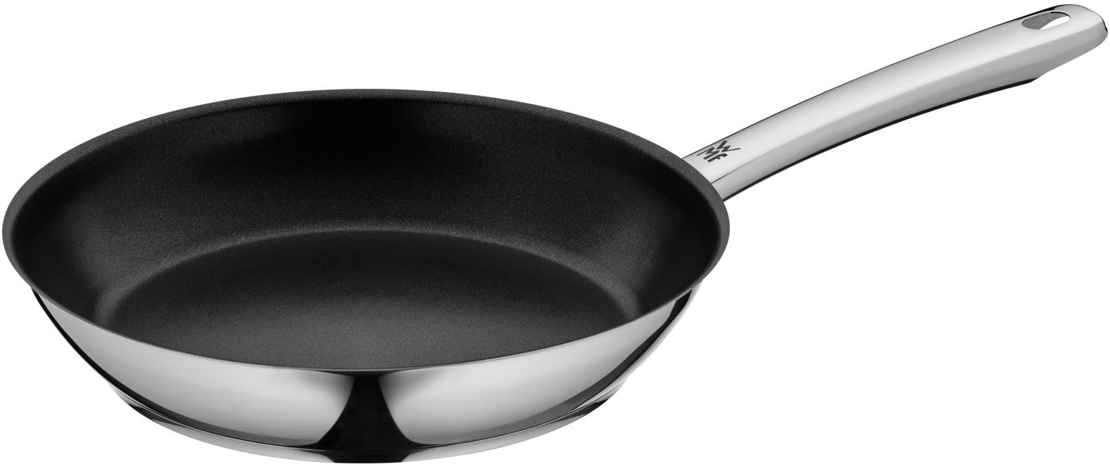 WMF Pfannen-Set Inspiration, Pfannenset Induktion, herausragende Antihaftversiegelung, Cromargan® Edelstahl Rostfrei 18/10 (Set, 3-tlg., 3x Bratpfannen Ø 20/24/28 cm), TransTherm-Allherdboden spart Energie, geeignet für alle Herdarten