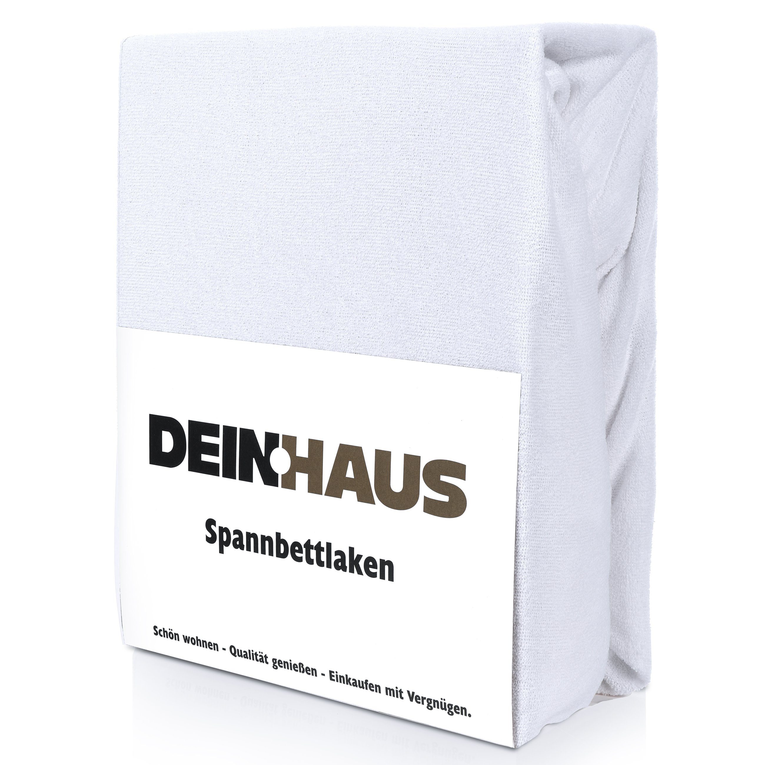 DH DEIN . HAUS Spannbettlaken Frottee Bettlaken mit Gummizug aus natürliche günstig online kaufen