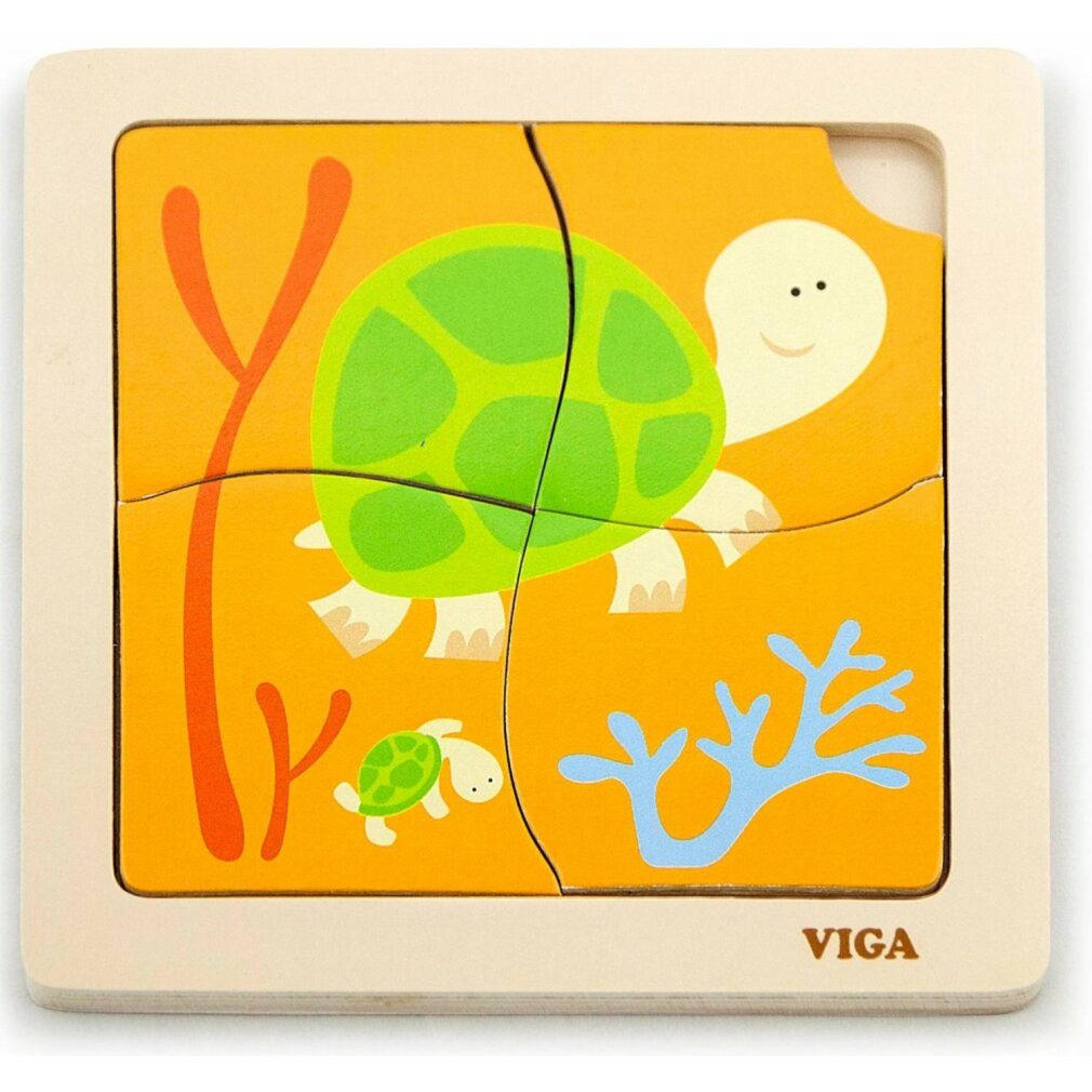 Viga® Holzspielzeug Puzzle Viga 50143 Rätsel auf dem Podium - Å¼Ã³Åwiki, Puzzleteile
