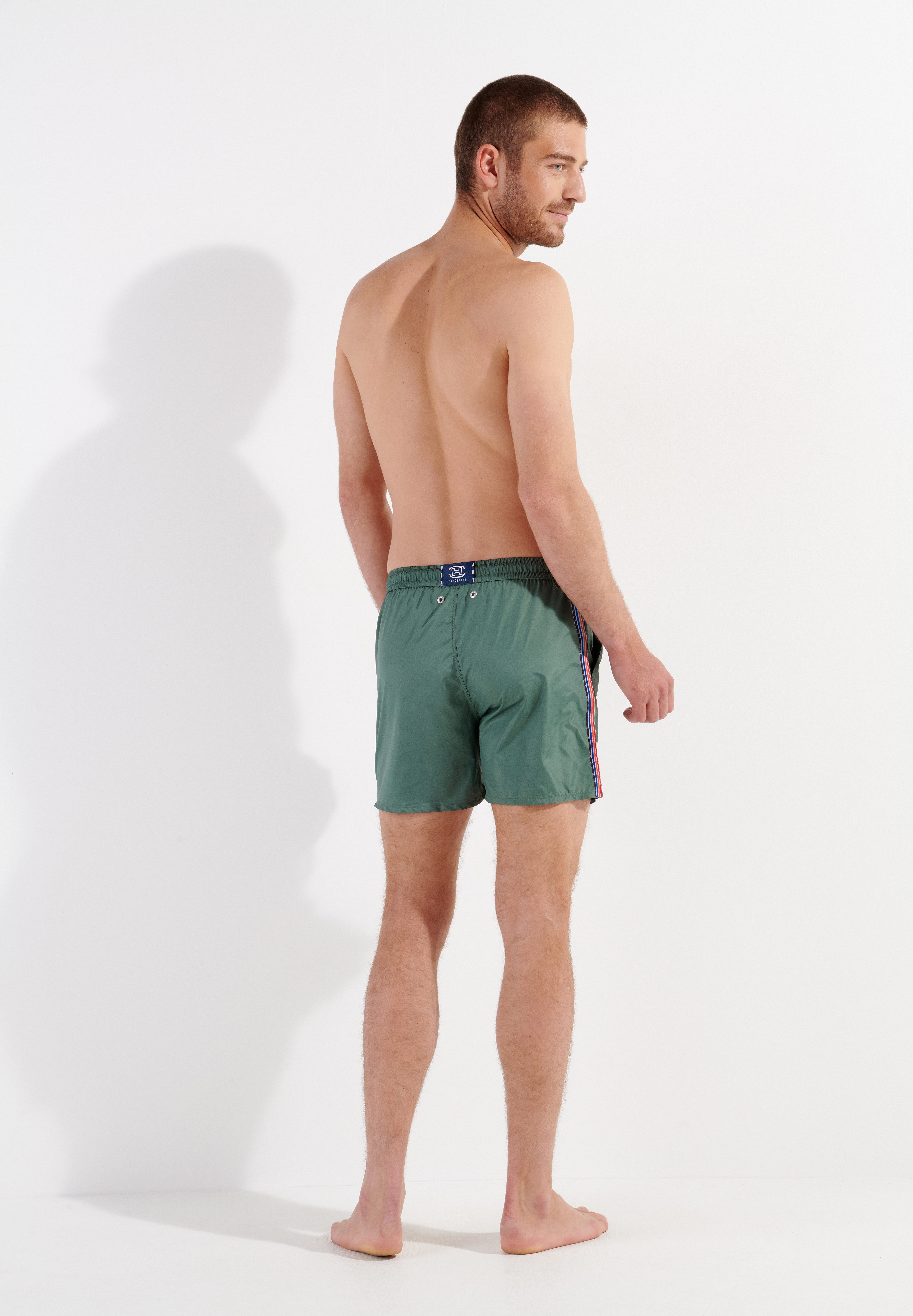 Hom Badeshorts Nautical cup schnelltrocknend, elastischer Bund, mit Kordel, Seitenstreifen – Bild 5 von 5
