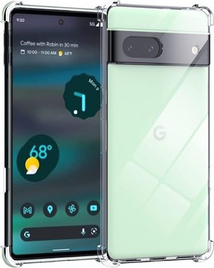 MSM Handyhülle Hülle für Google Pixel 6A Silikon Schutzhülle TPU Tasche Klar Slim