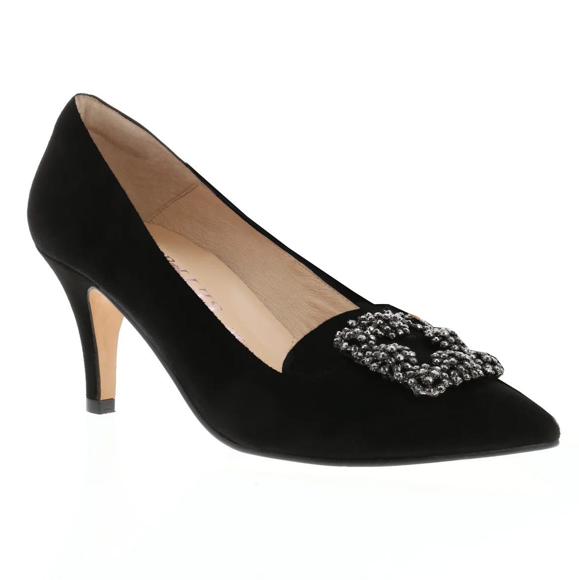 XAVER LUIS Schuhmanufaktur Pumps Marcia Samtziege schwarz Pumps