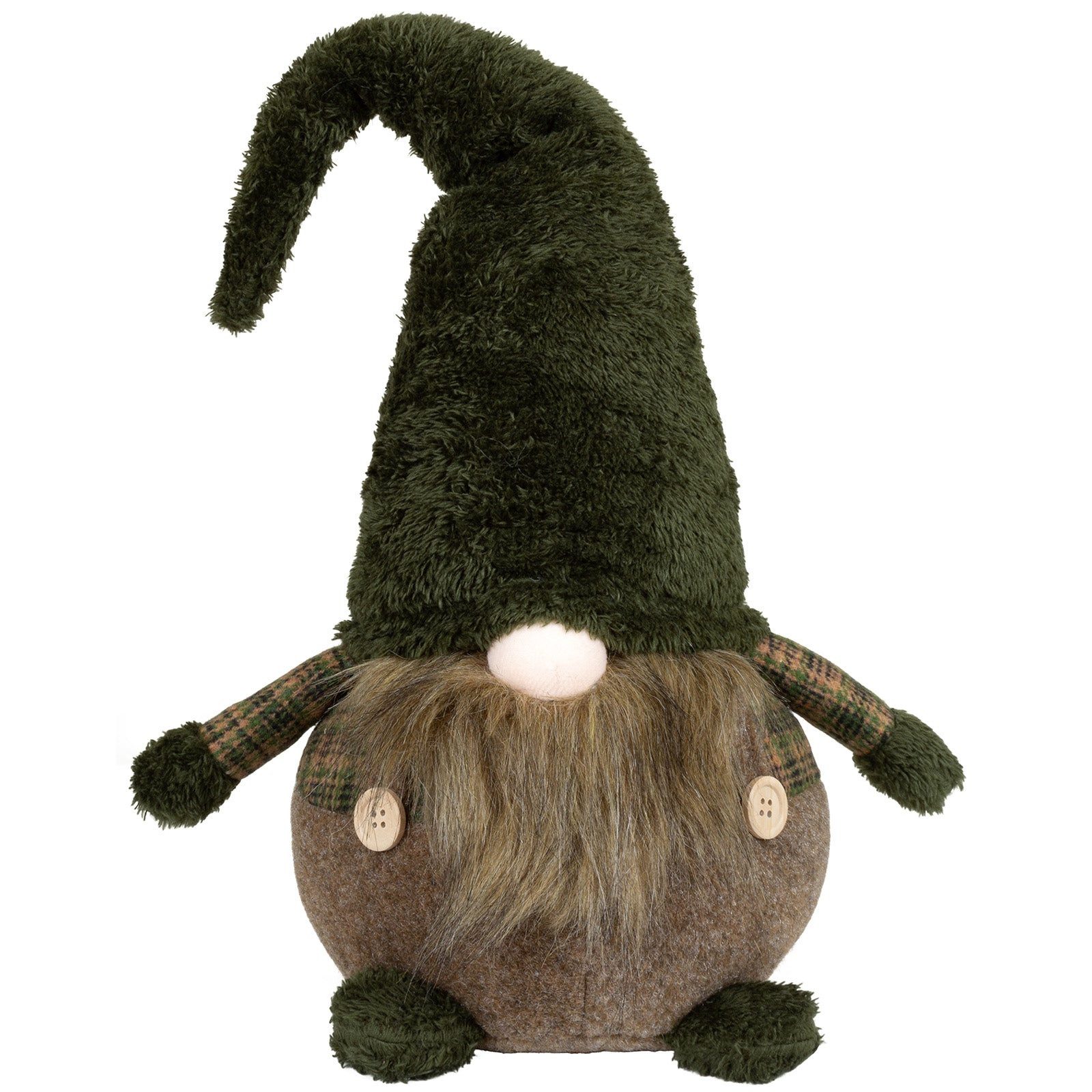 Christmas Paradise Бес Weihnachten 30 cm (50 cm) (Dekofigur, 1 St., sitzend), Weihnachtsdeko Gnom grün-braun