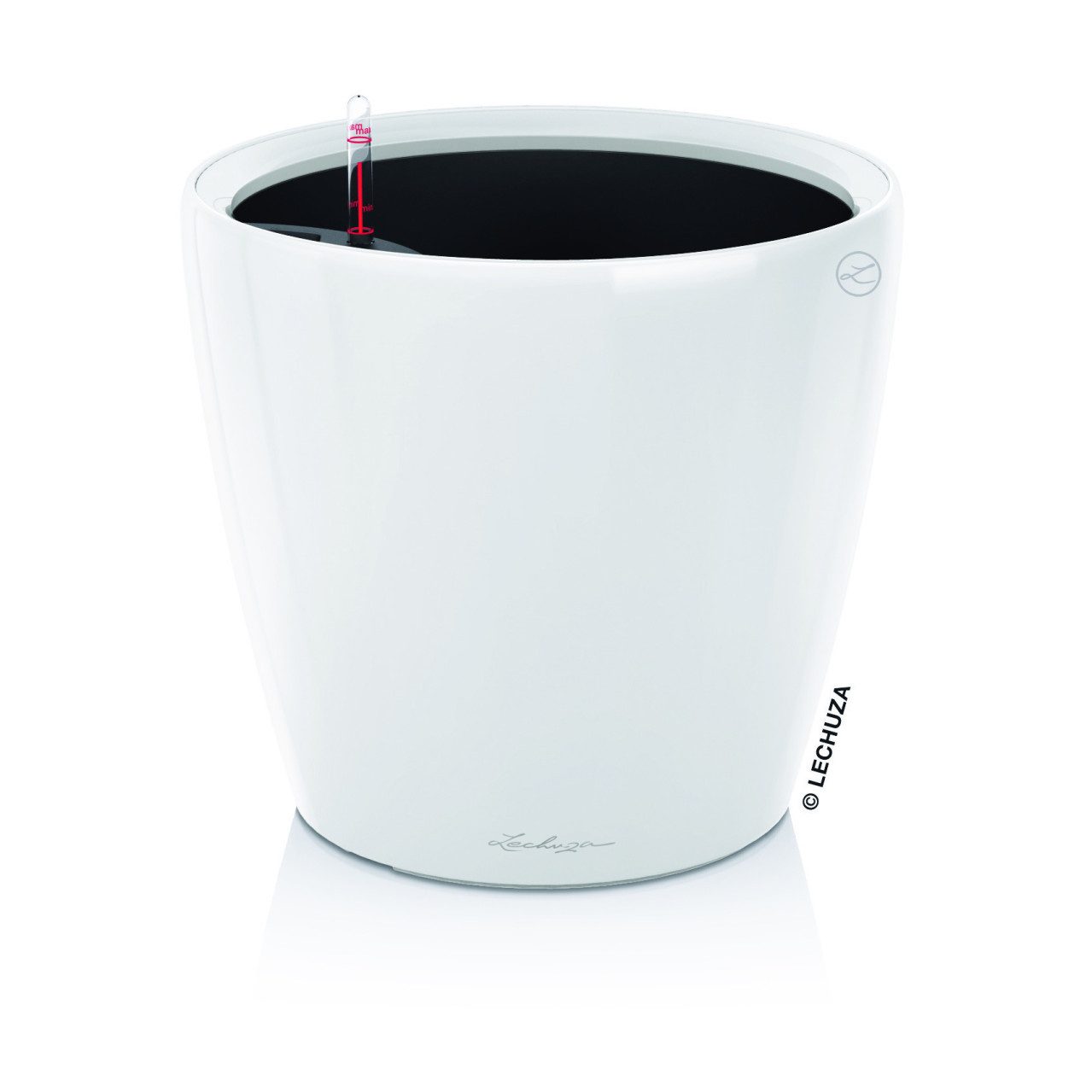 Lechuza® Blumentopf Pflanzentopf Classico Color Ø 28 × 26 cm weiß mit