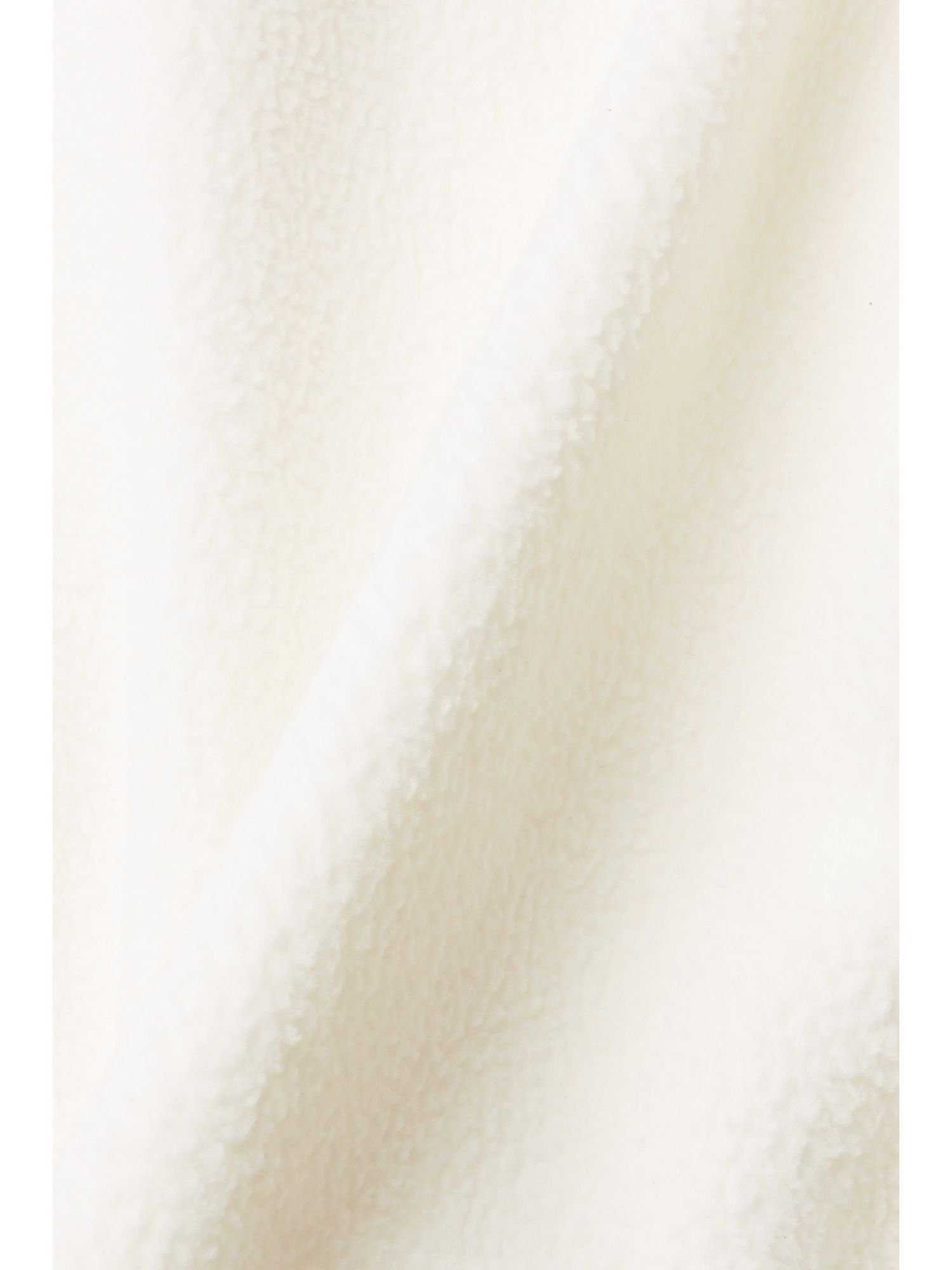 WHITE Hoodie Teddy-Fleece aus Sweatshirt Esprit OFF (1-tlg) Flauschiger