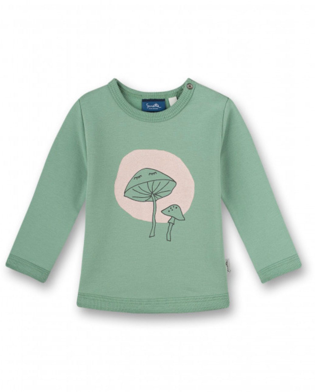Sanetta Sweater Baby Sweatshirt angeraut Baumwolle mit Print langarm