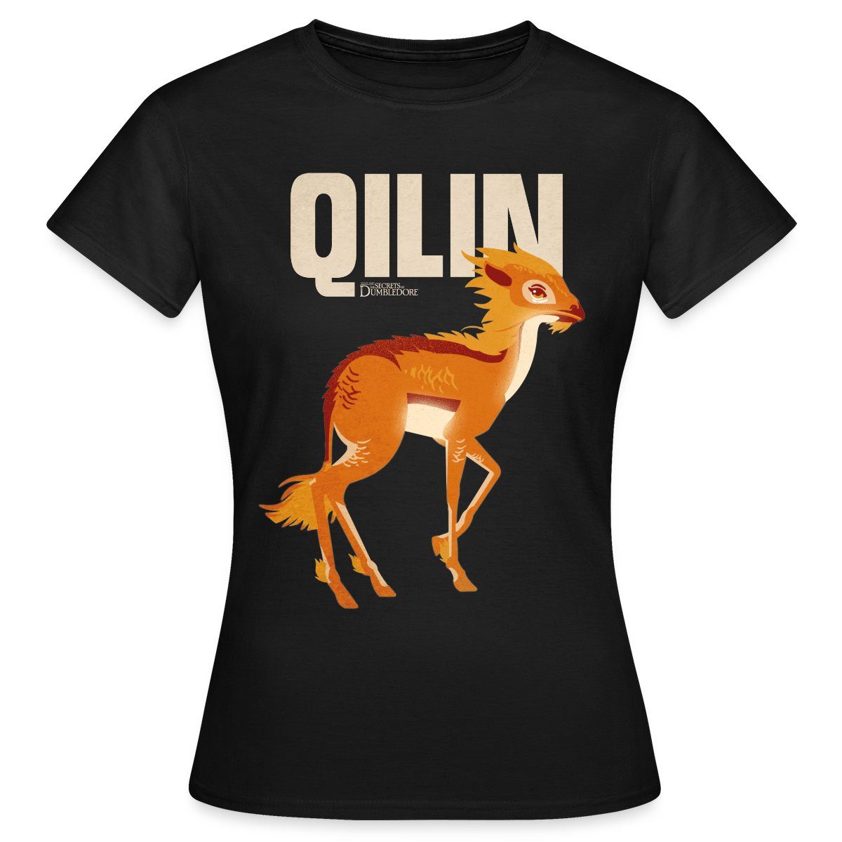 T-Shirt Phantastische Tierwesen 3 Qilin Einhorn Frauen T-Shirt