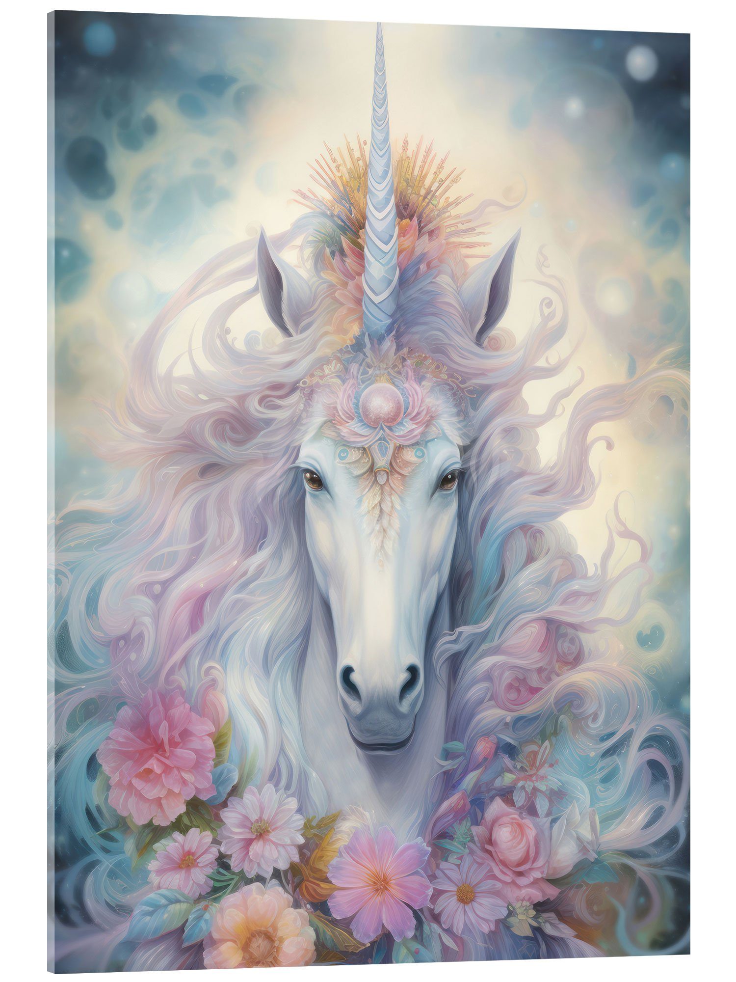 Posterlounge Wandbild Majestätisches Einhorn, Dolphins DreamDesign, erhältlich als Poster, Leinwandbild, Wandsticker oder Acrylglasbild