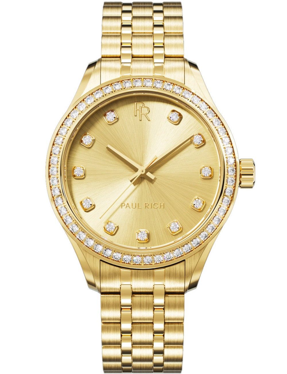 Paul Rich Quarzuhr Paul Rich PR-45276 Damenuhr Crystelle 32mm 5ATM Paul Rich PR-45276 Damenuhr Crystelle 32mm 5ATM