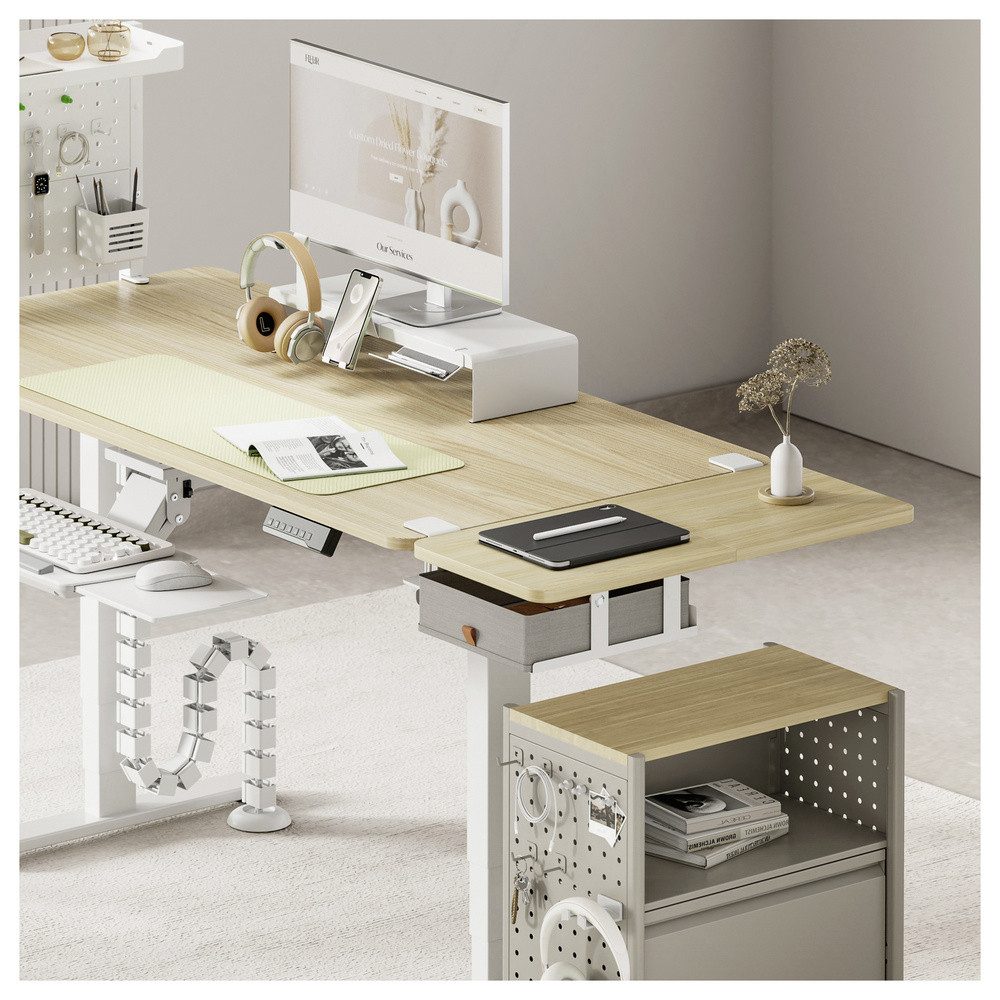 SpeaKa Professional Schreibtischaufsatz SpeaKa Professional SP-DET07-LW Home Office-Set Holz (hell)