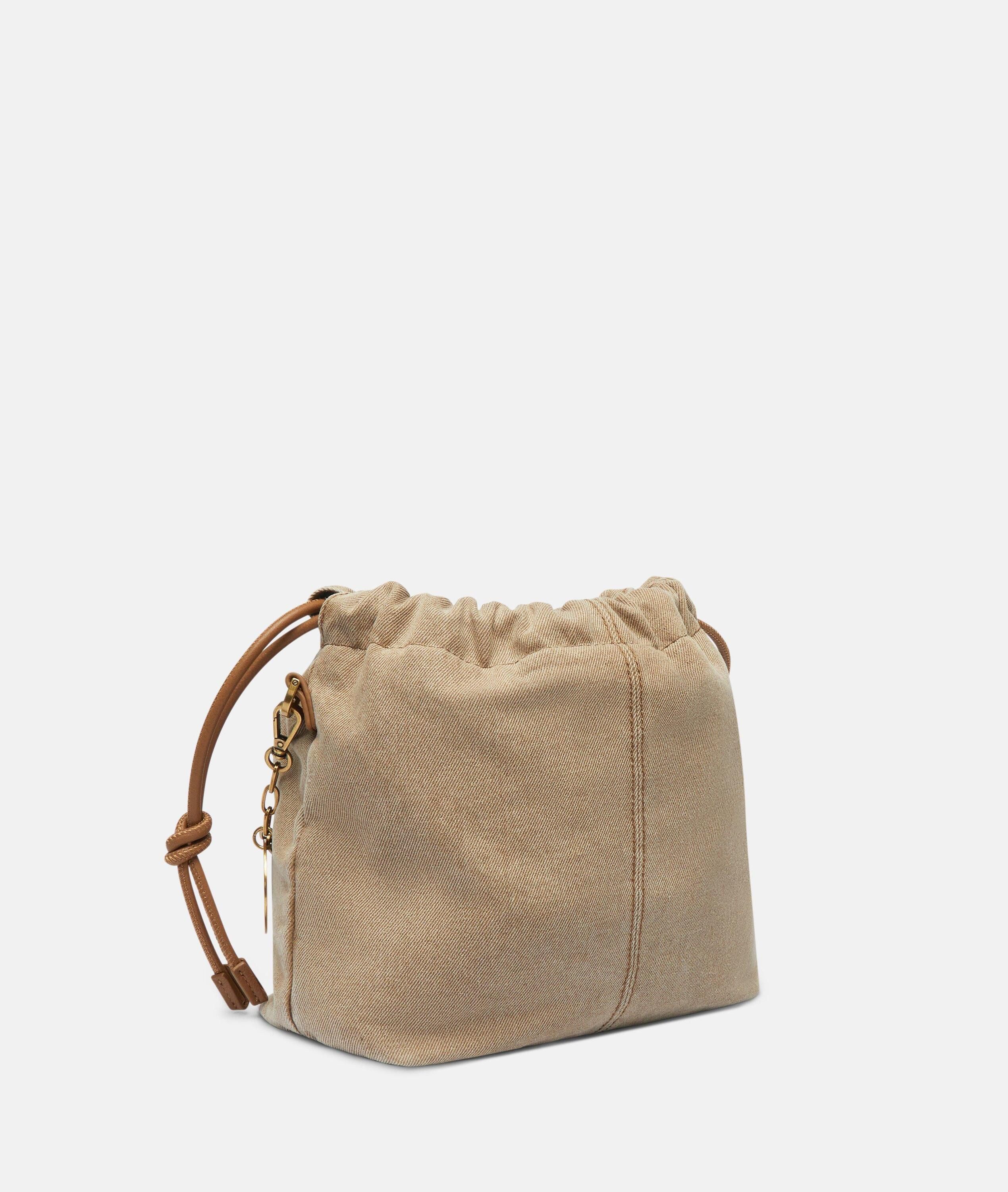 Liebeskind Berlin Schultertasche Denim Lya II Hobo S, Handliche Beuteltasche aus Denim