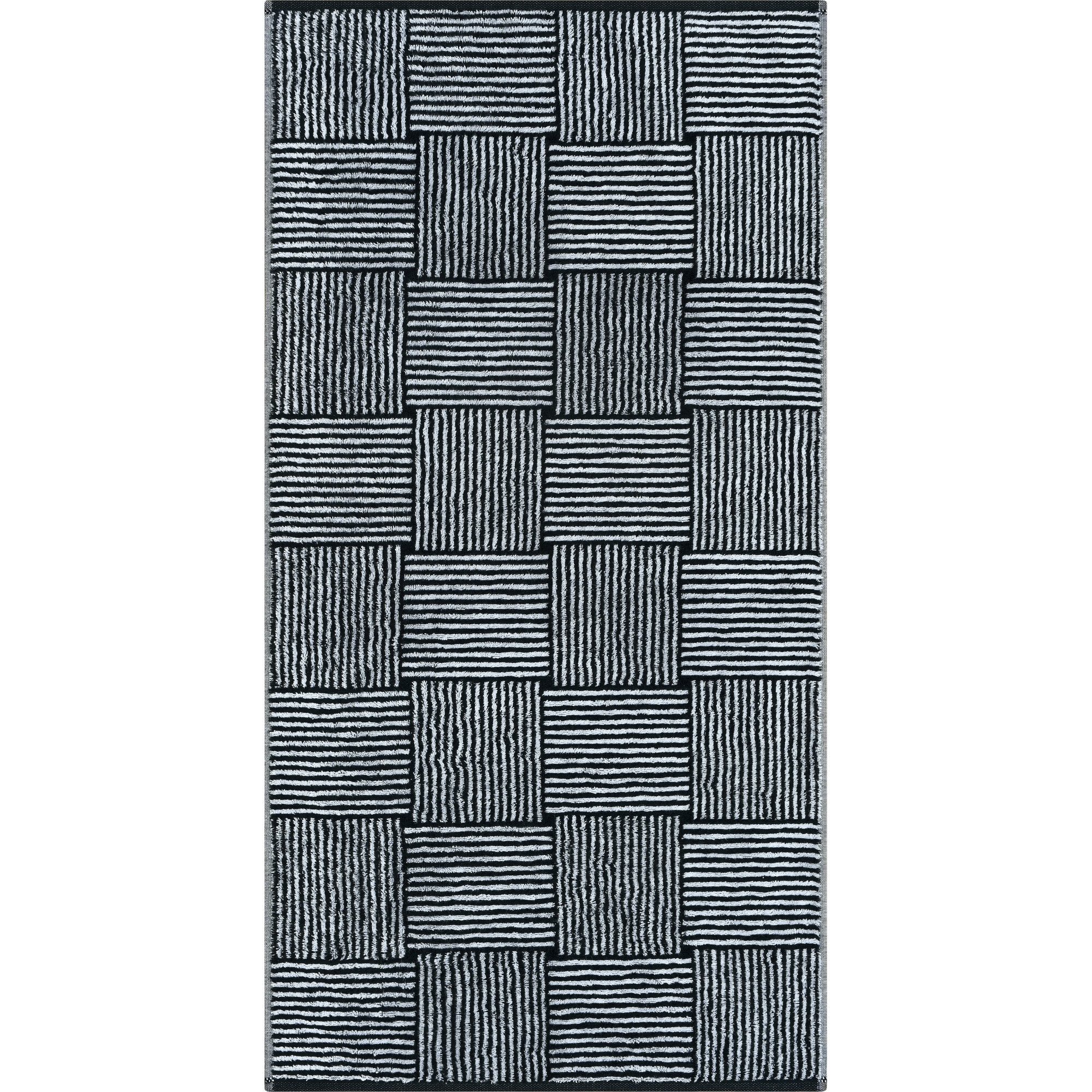 Cawö Handtücher Black&White Chess 6281, 100% Baumwolle (1-St)
