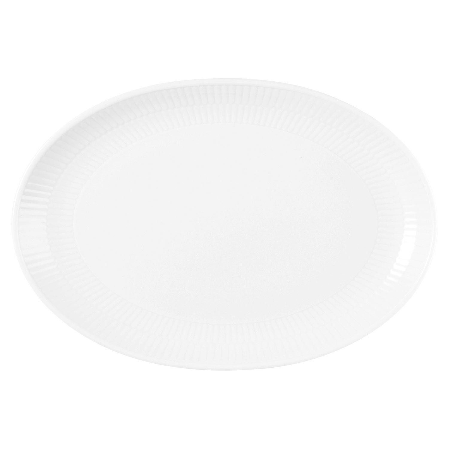 Seltmann Weiden Servierplatte AMINA, 35 x 24 cm, Weiß, Mikrowellengeeignet, Porzellan, Spülmaschinenfest