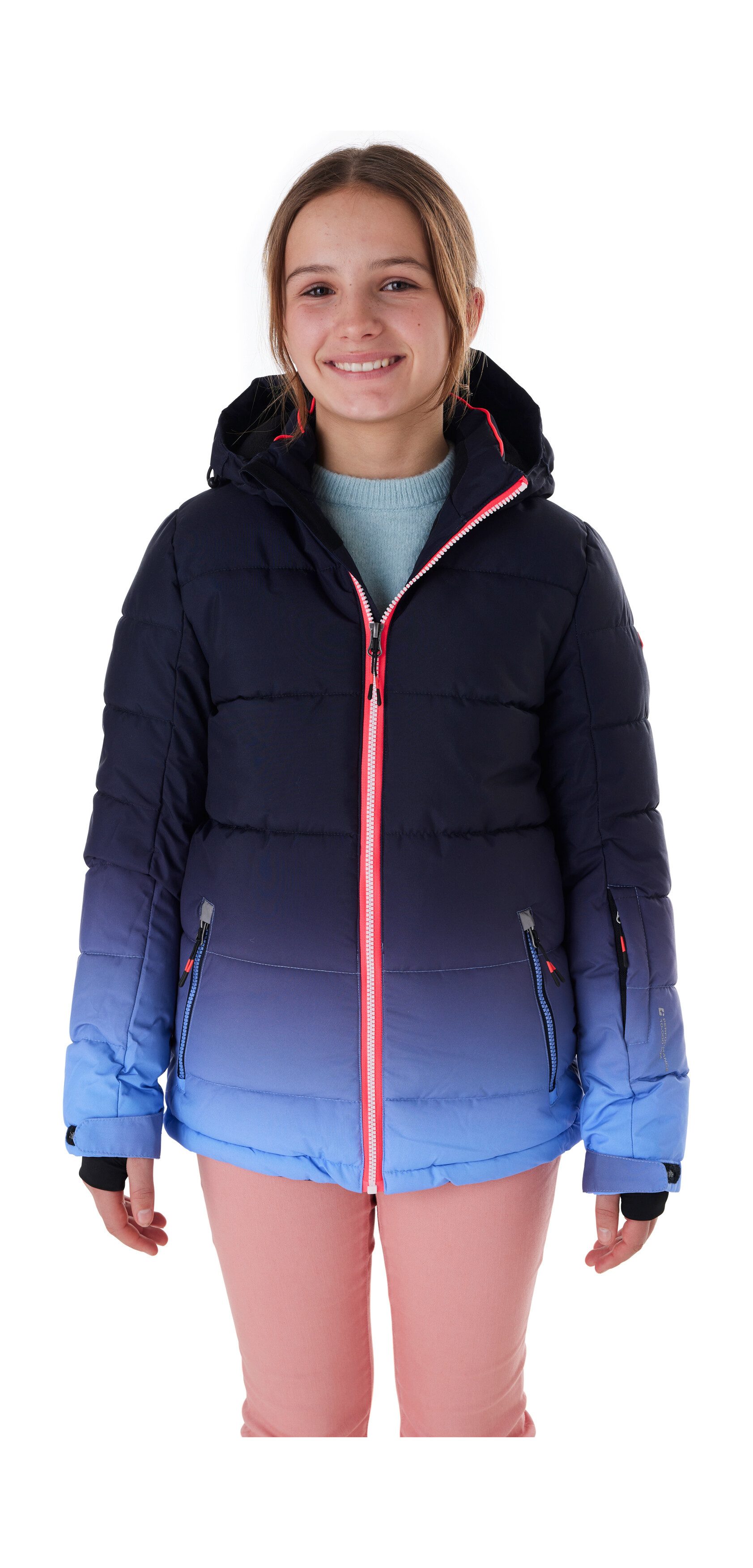 Killtec Skijacke KSW 330 GRLS SKI QLTD JCKT Wasserabweisende Winterjacke, atmungsaktiv, verstellbare Kapuze