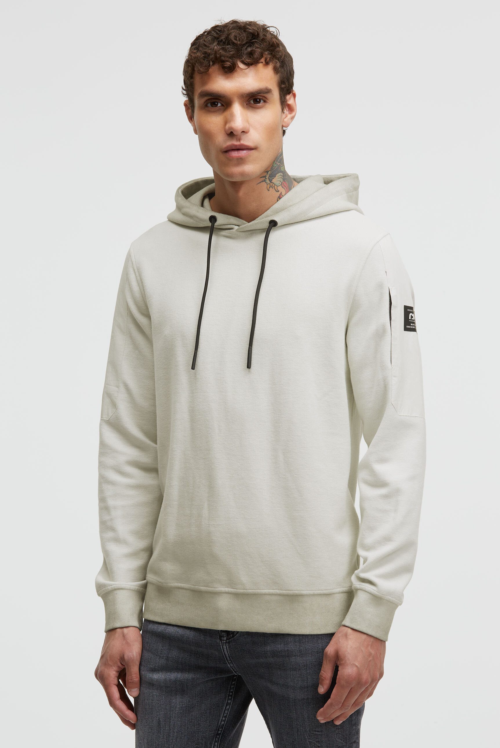 CMPD Kapuzensweatshirt mit Ärmeltasche