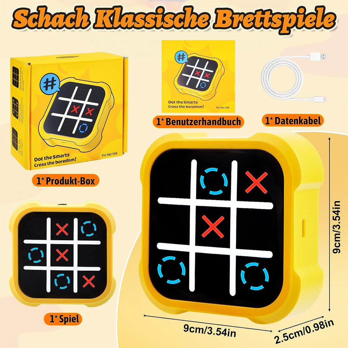 DOPWii Lernspielzeug Elektronisches Tic-Tac-Toe Bolt Spiel, günstig online kaufen