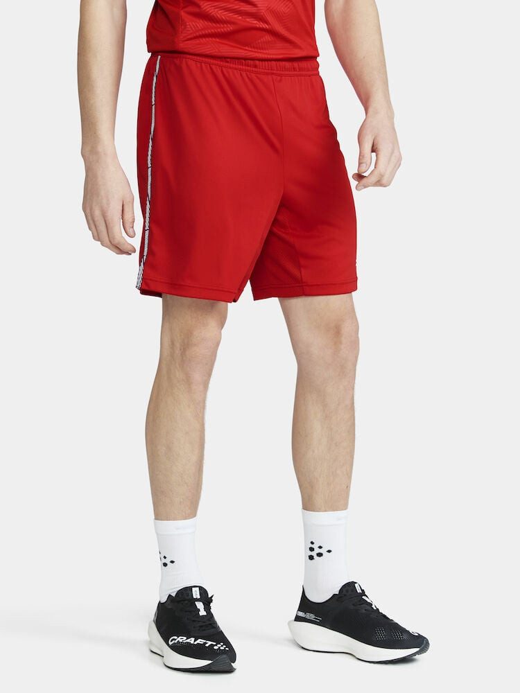 Craft Trainingshose Premier Shorts (rec. Polyester, ergonomisches Design) kurz rot Herren