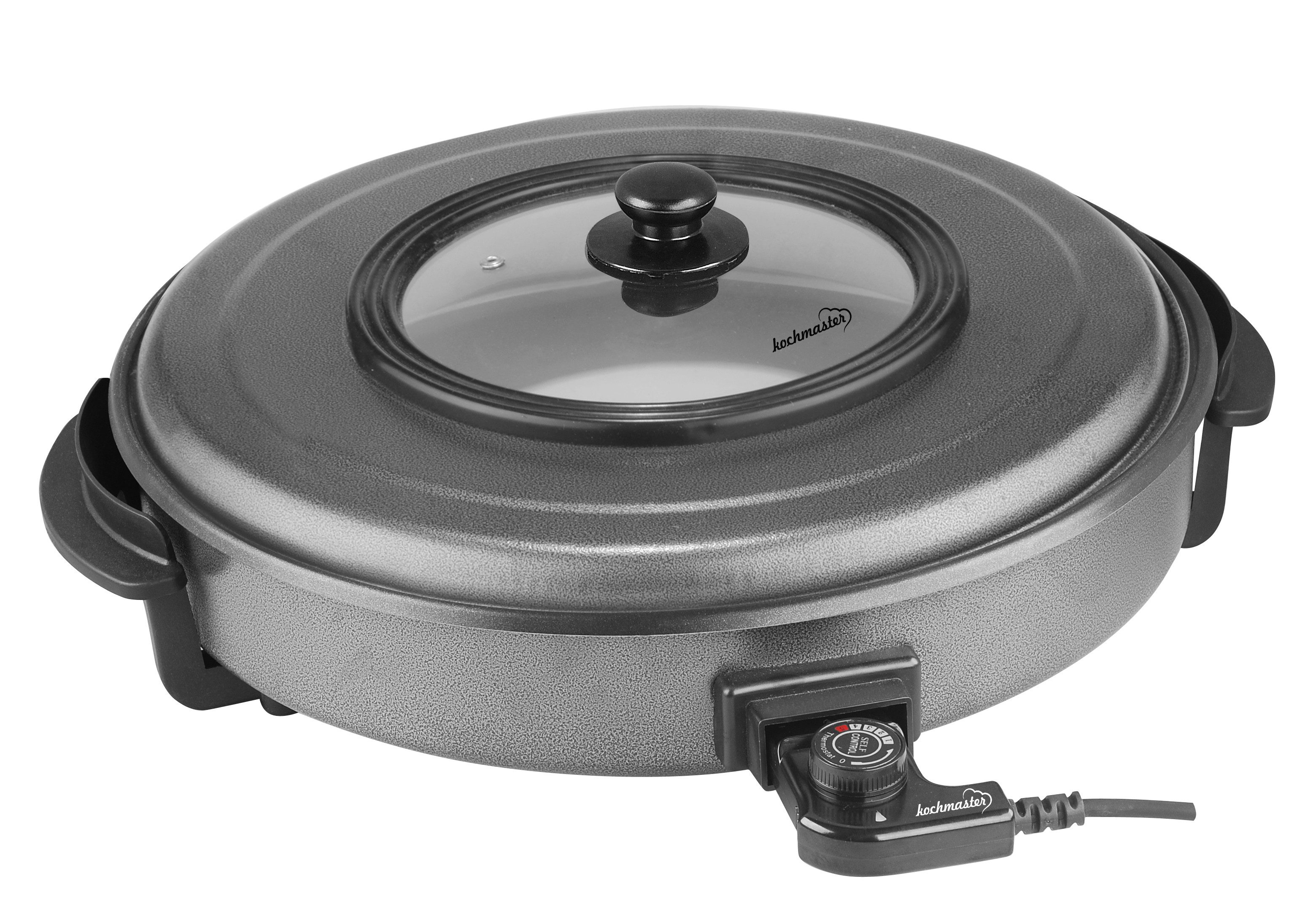 kochmaster Elektrische Pizzapfanne KOCHMASTER Multifunktionale Pizza Pfanne 48 cm x 5 cm