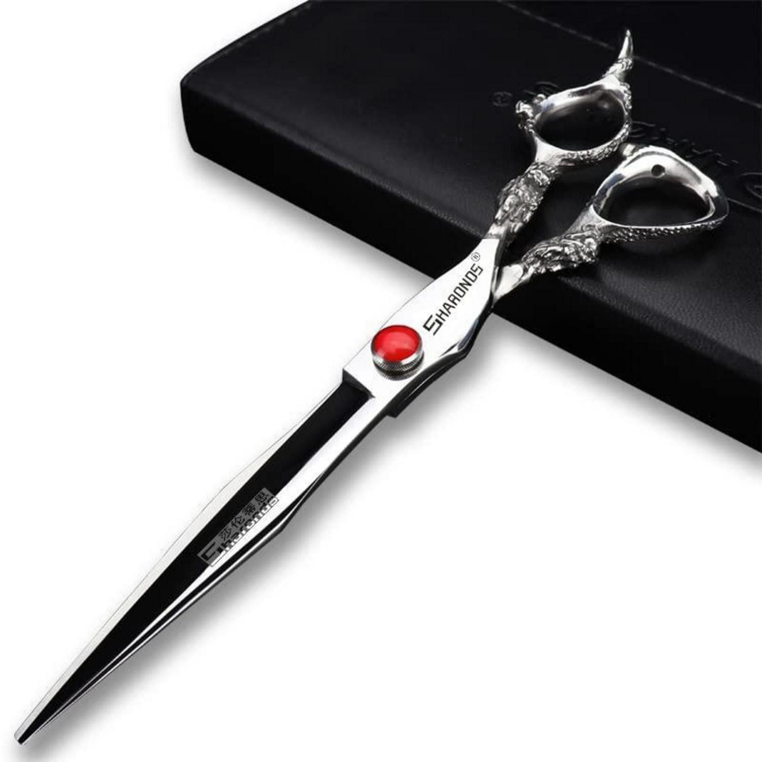 LuxusKollektion Haarschere Haarschneidemaschine Set Edelstahl 8 Zoll