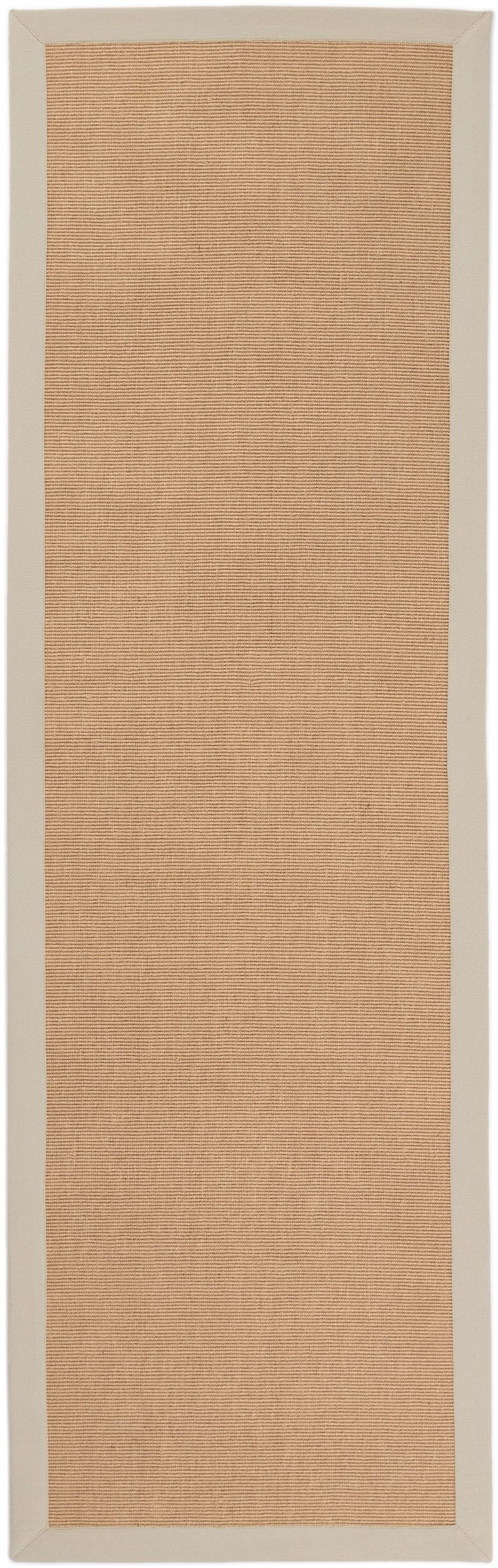 carpetfine Sisalteppich Sisal, auch als Läufer erhältlich, rechteckig, Höhe: 5 mm, mit farbiger Bordüre, Anti Rutsch Rückseite, viele Größen, Wohnzimmer